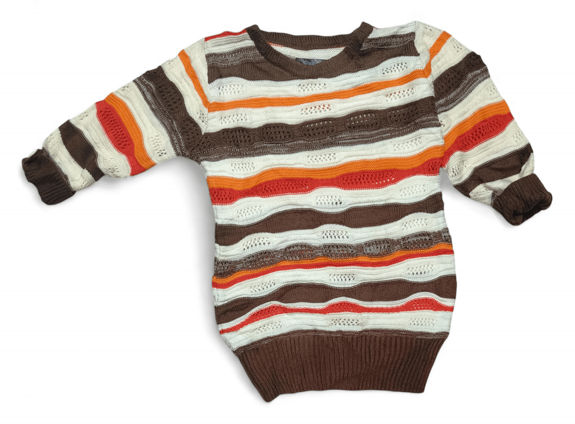 Other Vintage MY CLUB Women's Cable knit Motifs Knit Sweater Size S / US 4 / IT 40 - 3 Thumbnail