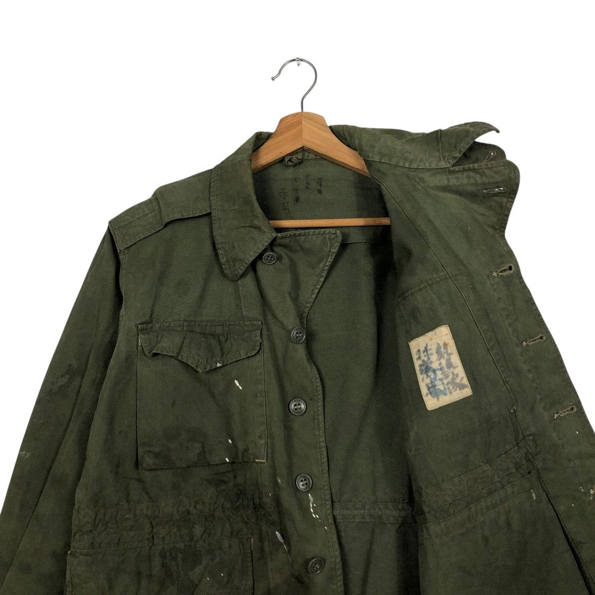 Vintage 🔥VINTAGE CHORE MILITARY JACKET CARGO MULTI POCKET WORLD WAR Size US M / EU 48-50 / 2 - 14 Thumbnail