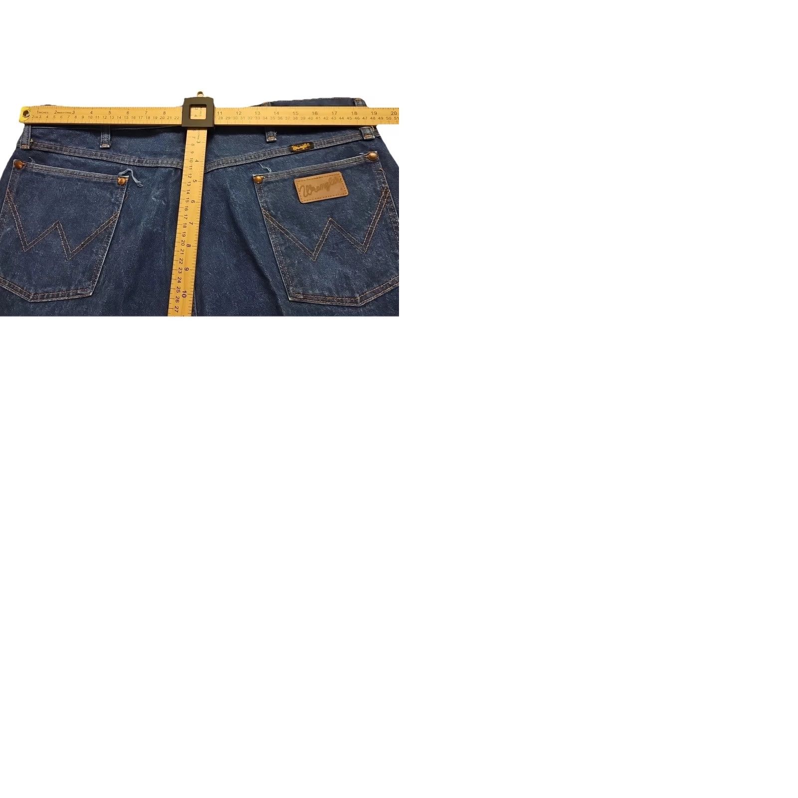 Wrangler Wrangler Jeans Men’s 42x34 Cowboy Cut Medium Denim Wash Regular Straight 100% Cotton Blue Cowboy Wrangler 13MWZ Mens Jeans Size US 42 / EU 58 - 9 Thumbnail