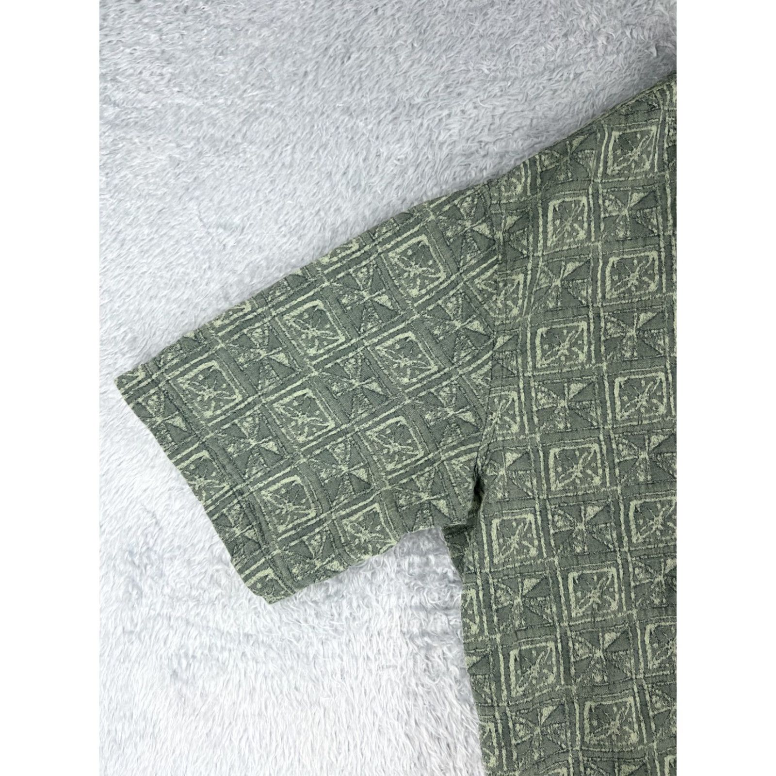 Vintage VINTAGE Kai Nani Shirt Hawaiian Shirt XL Green Floral 90s Aloha Button-Up Mens Size US XL / EU 56 / 4 - 3 Thumbnail