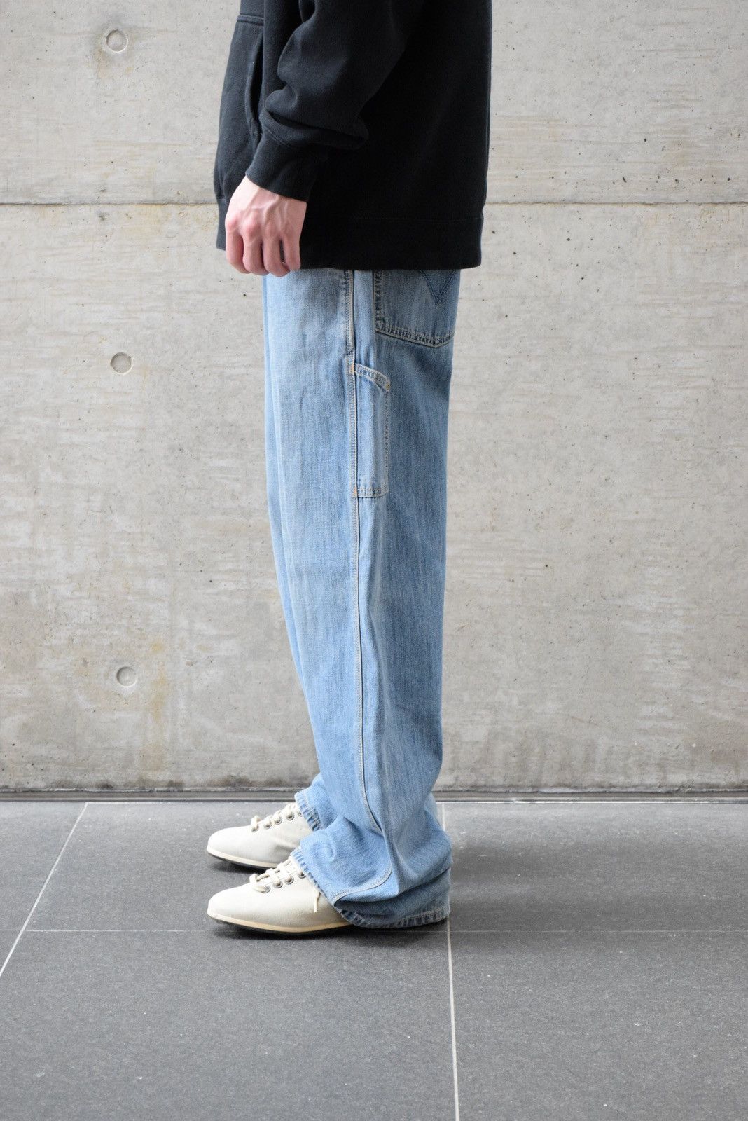 Levi's Vintage 00s Levis Carpenter Y2K Blue Jeans Loose Straight Size US 34 / EU 50 - 6 Thumbnail