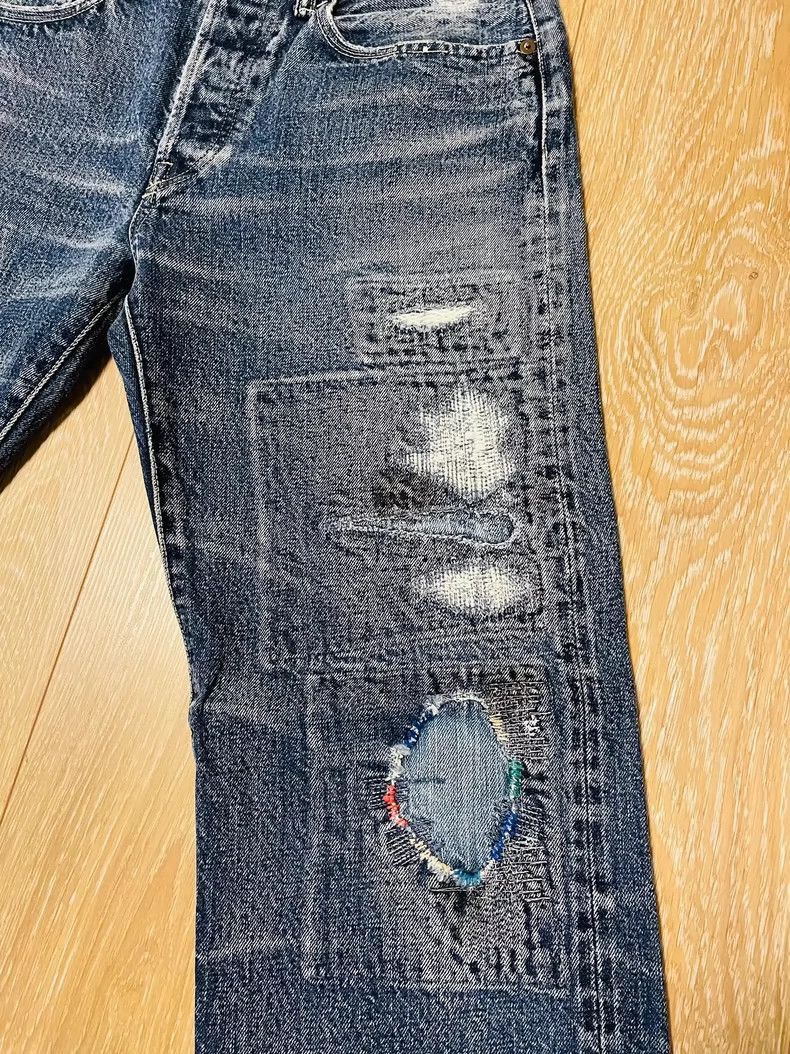 Kapital Kapital Distressed Patch Boro Jeans Size US 26 / EU 42 - 2 Thumbnail