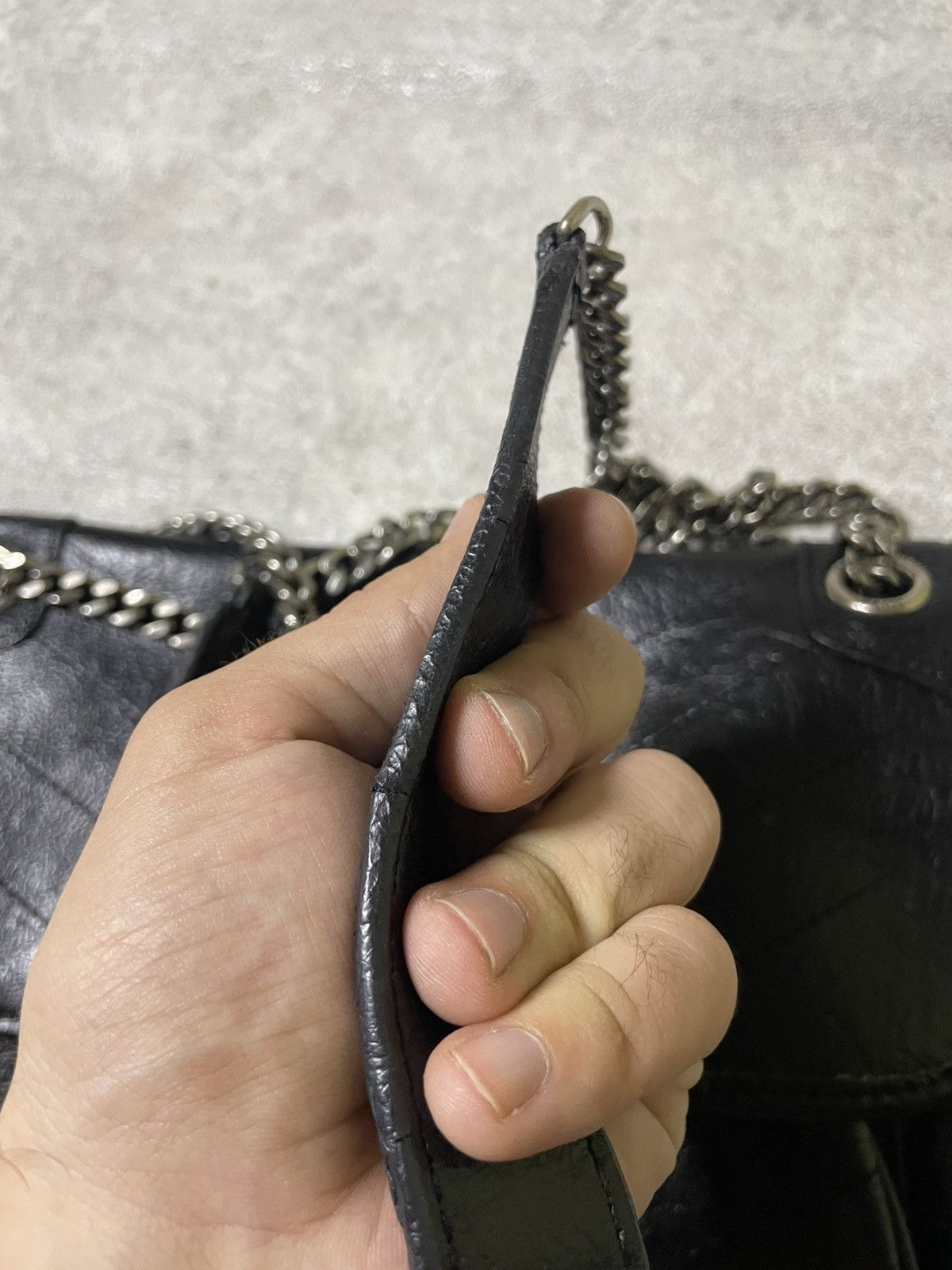 Yves Saint Laurent Rare 2000’s Saint Laurent Paris Niki Crinkle Shoulder Bag Size ONE SIZE - 10 Thumbnail