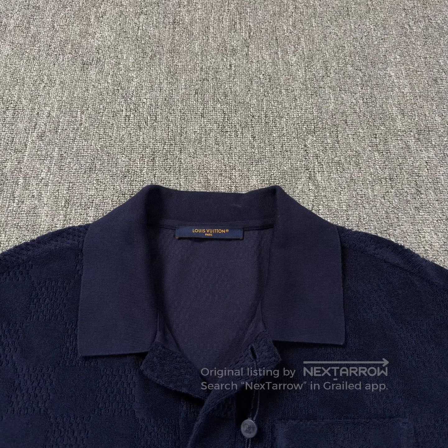 Louis Vuitton LV 25th Navy Terry Polo Shirt. Size US XXL / EU 58 / 5 - 3 Thumbnail