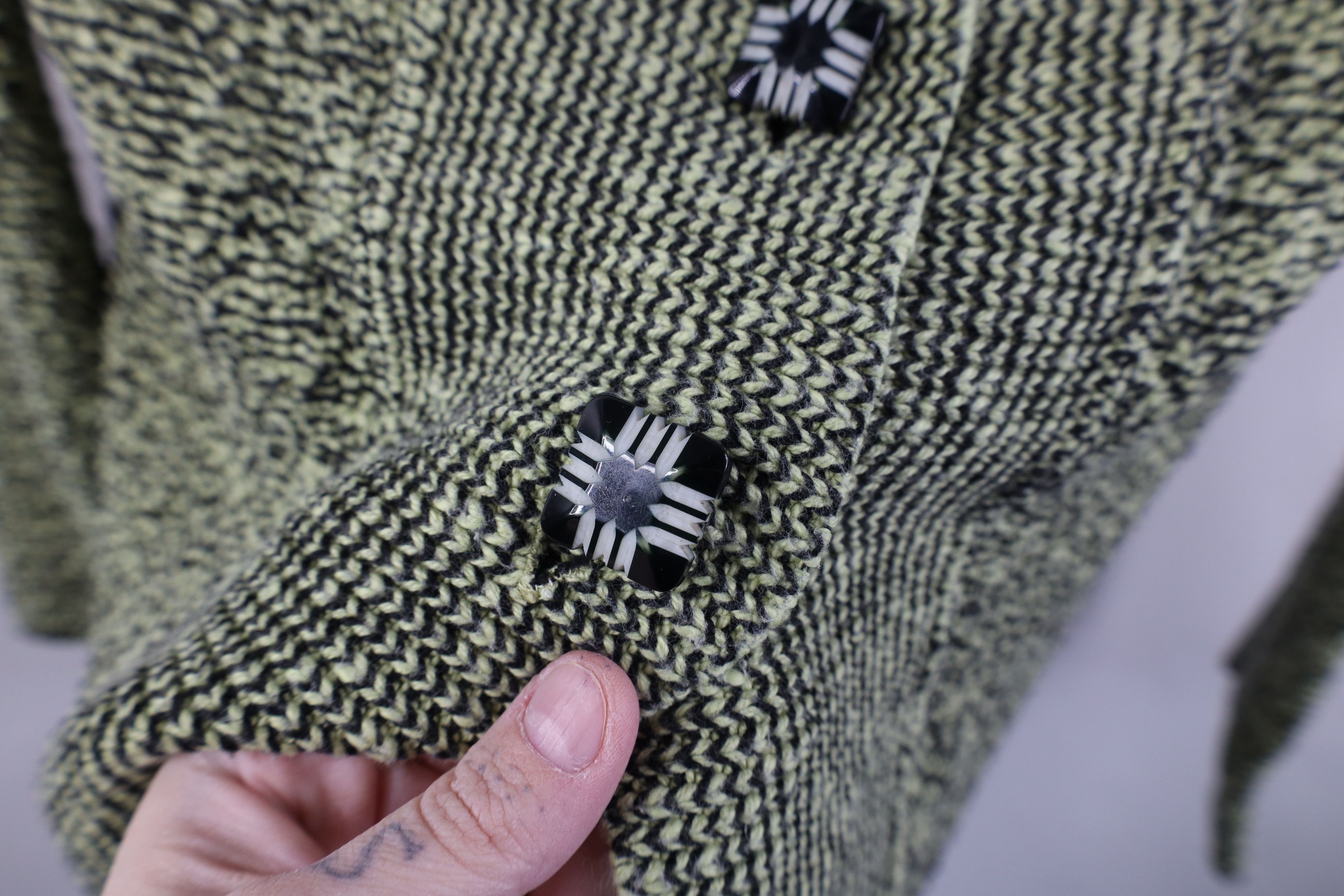 Vintage Vintage 90s Lagenlook Babydoll Shawl Cardigan Sweater USA Size M / US 6-8 / IT 42-44 - 4 Thumbnail