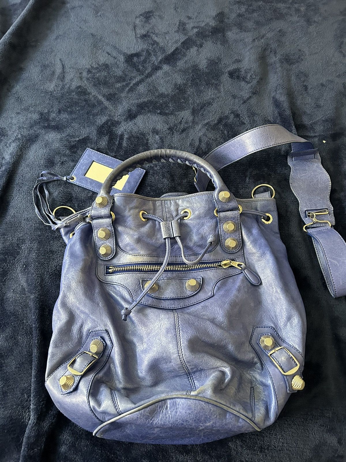 Balenciaga balenciaga blue leather bag Size ONE SIZE - 1 Thumbnail