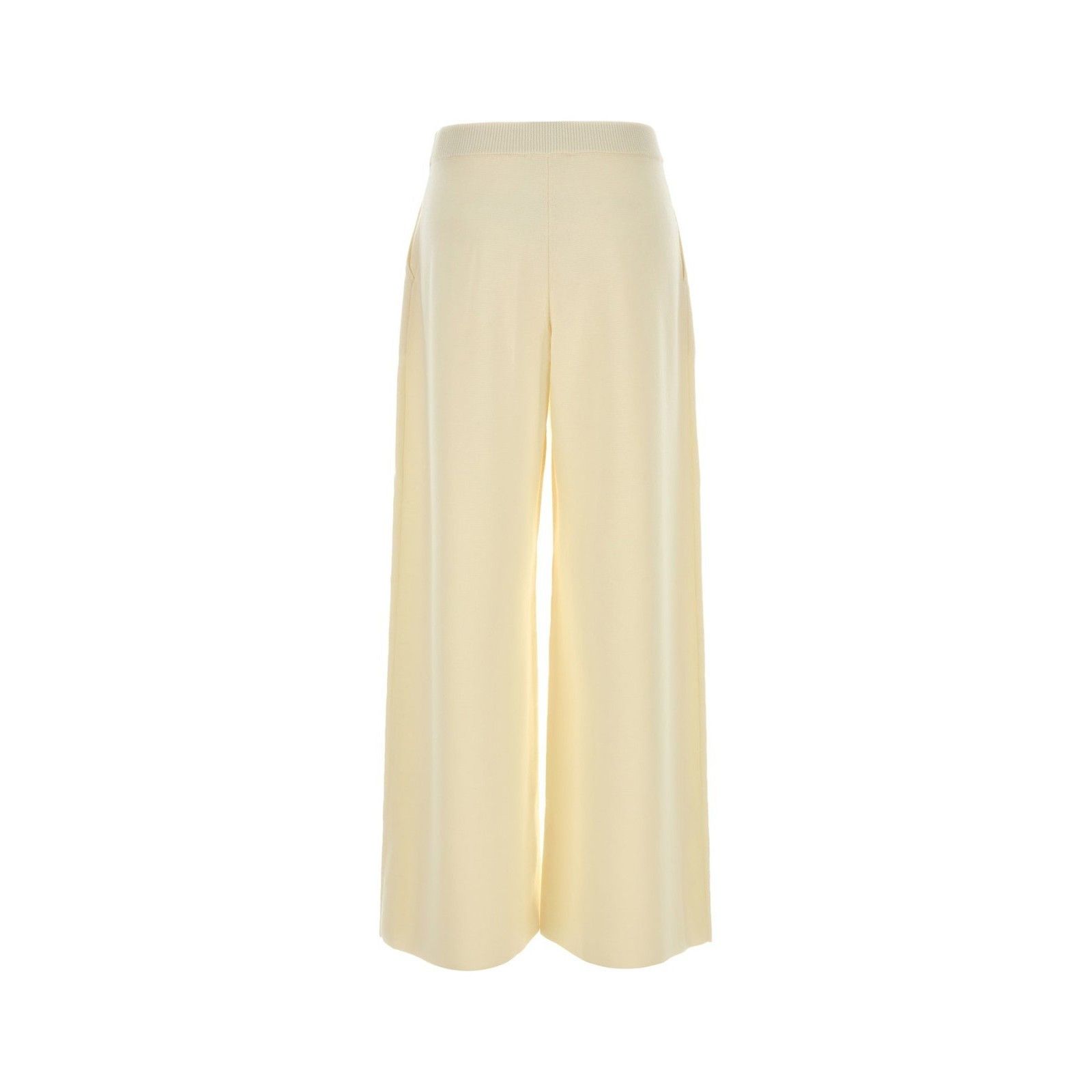 Max Mara MAX MARA Ivory Wool Wide Leg Bora Pant New & Authentic (Wome Size 27" / US 4 / IT 40 - 2 Thumbnail