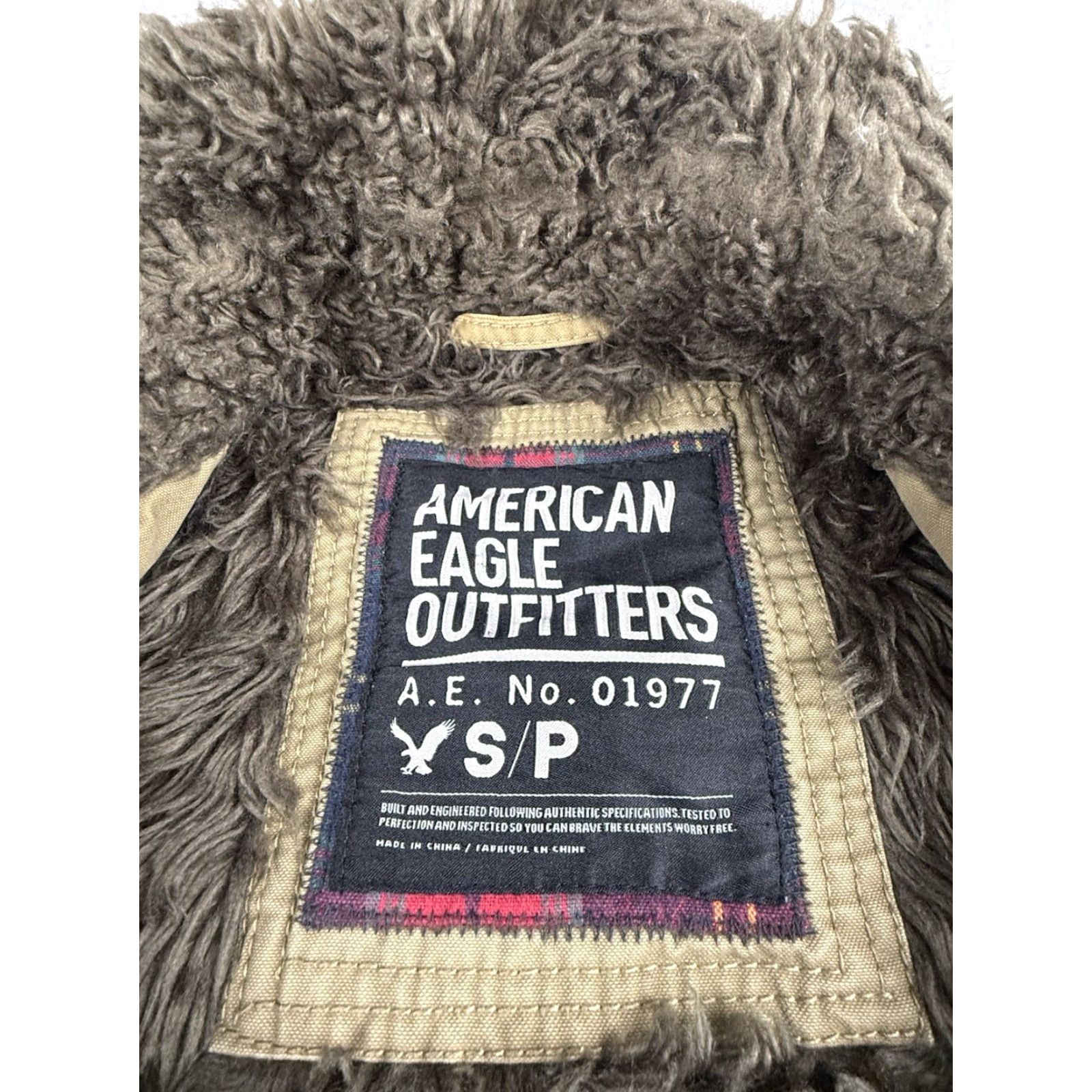 American Eagle Outfitters VINTAGE American Eagle Outfitters Coat Jacket Mens S Beige Faux Fur Collar Full Zip Canvas Military Jacket Short Winter New title: Size US S / EU 44-46 / 1 - 3 Thumbnail