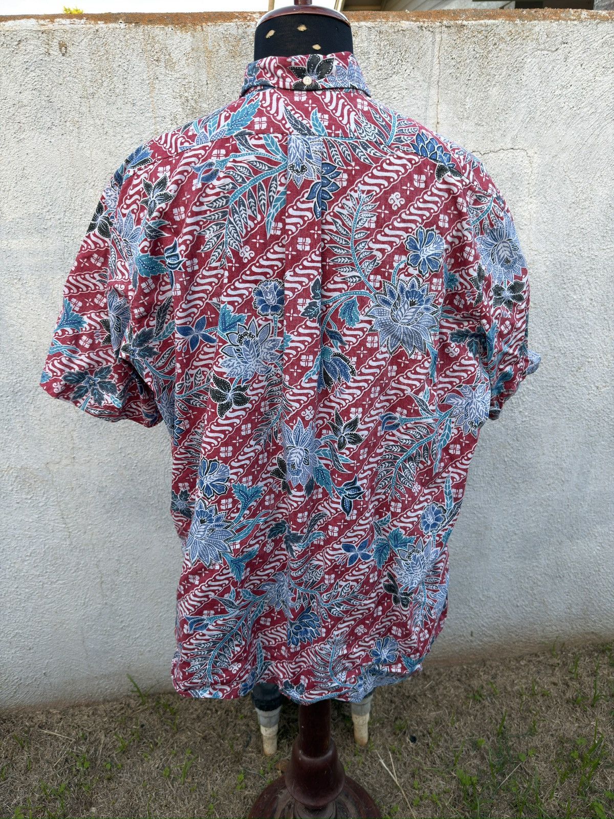 Reyn Spooner PreOwned Reyn Spooner Red/Blue Hawaiian Print Men's XXL Size US XXL / EU 58 / 5 - 2 Thumbnail