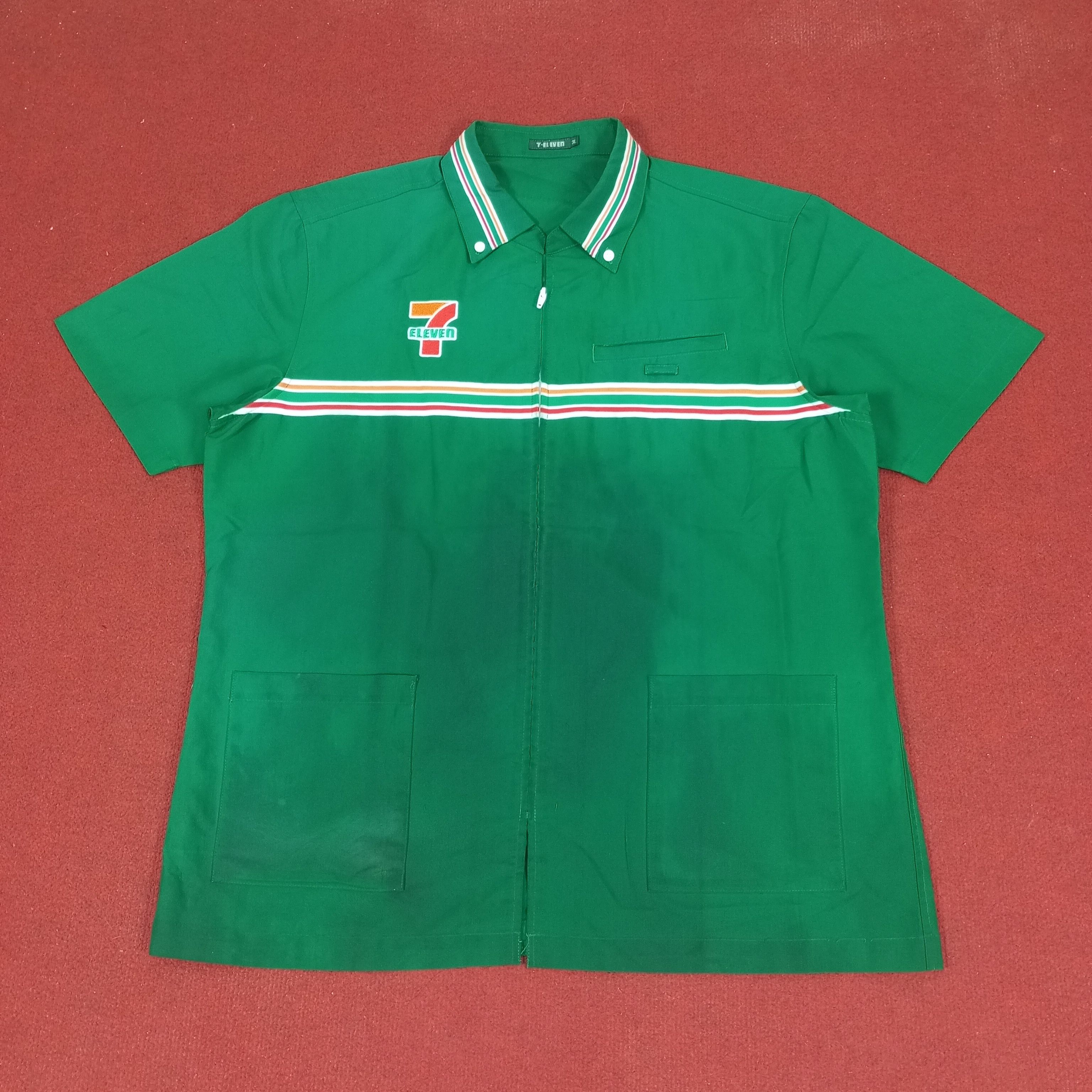 Japanese Brand × Vintage 7 Eleven Japanese Workers Uniform Jacket Size US L / EU 52-54 / 3 - 1 Thumbnail