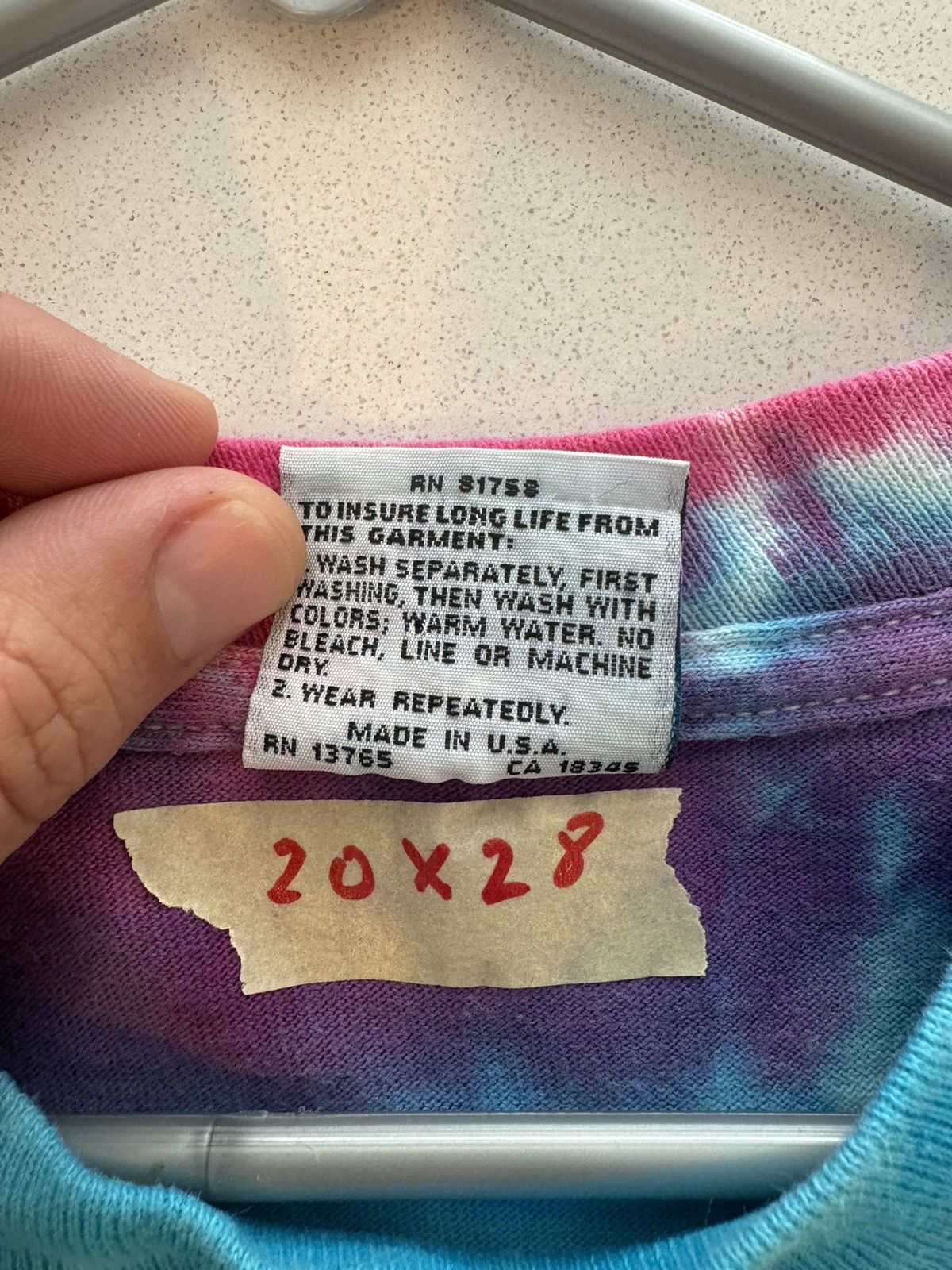 Vintage Vintage 1994 Rolling Stones Tie Dye Shirt Large Size US L / EU 52-54 / 3 - 7 Thumbnail