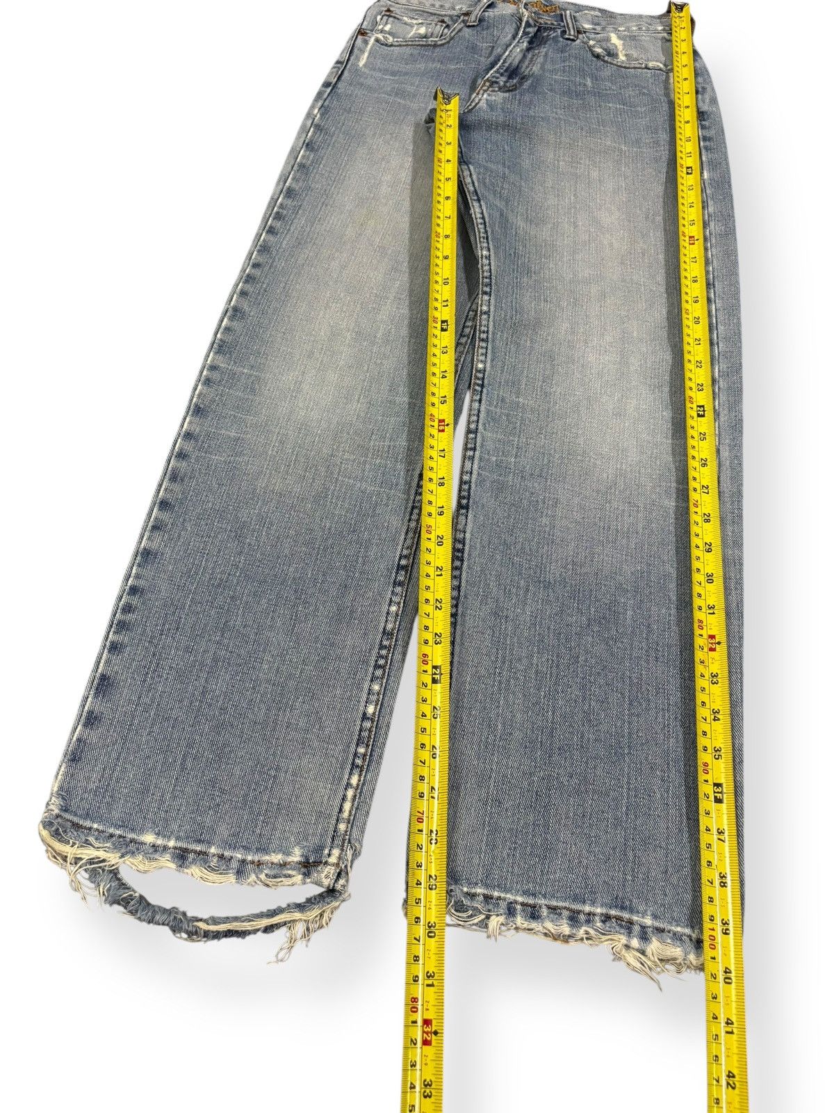 Quiksilver Vintage Quiksilver Light Washed Regular Fit Distressed Jeans Size US 29 - 14 Thumbnail