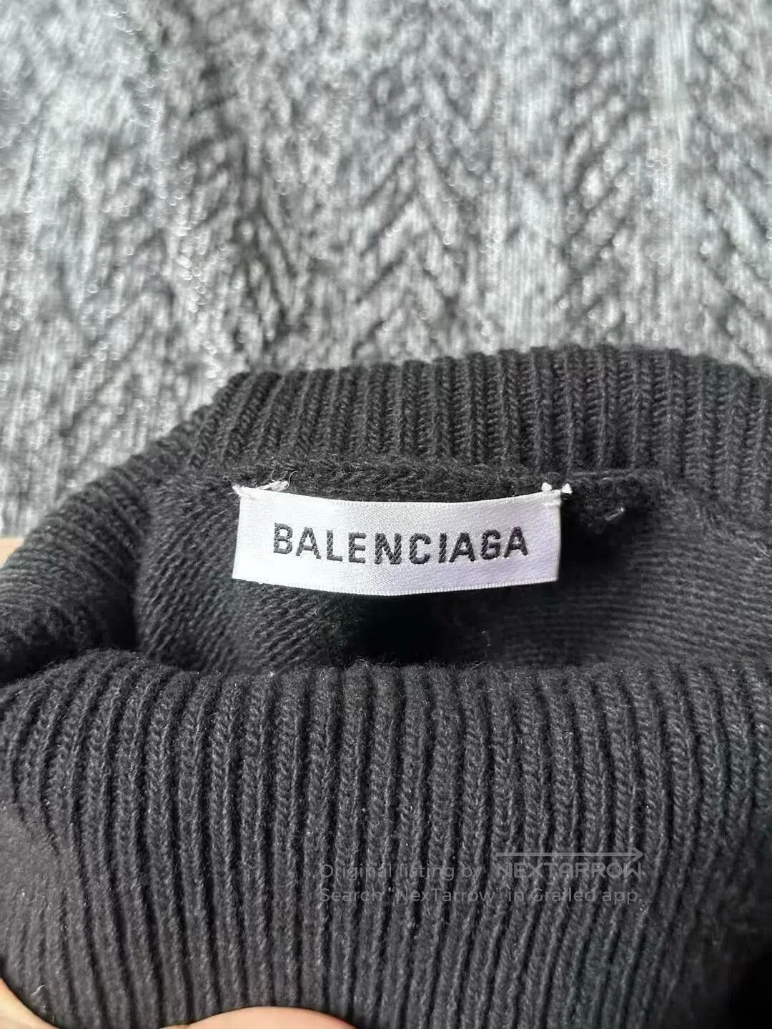 Balenciaga Balenciaga BB High Neck Cashmere Sweater. Size XS / US 0-2 / IT 36-38 - 3 Thumbnail
