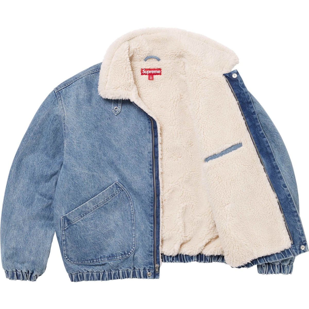 Supreme Supreme Faux Shearling Lined Bomber Jacket Size US M / EU 48-50 / 2 - 1 Thumbnail