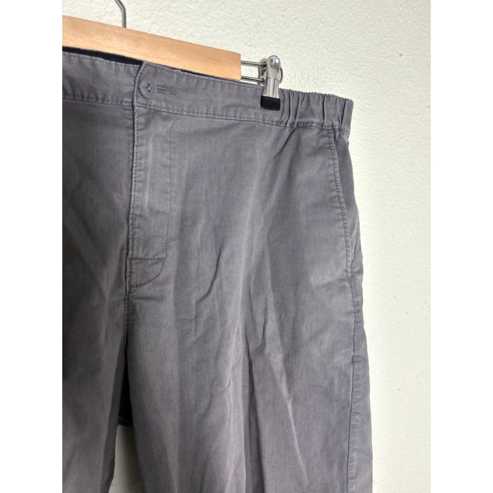 RVCA RVCA Men’s 38 Gray Cotton Blend Shorts Drawstring Chino Mens Size US 38 / EU 54 - 4 Thumbnail