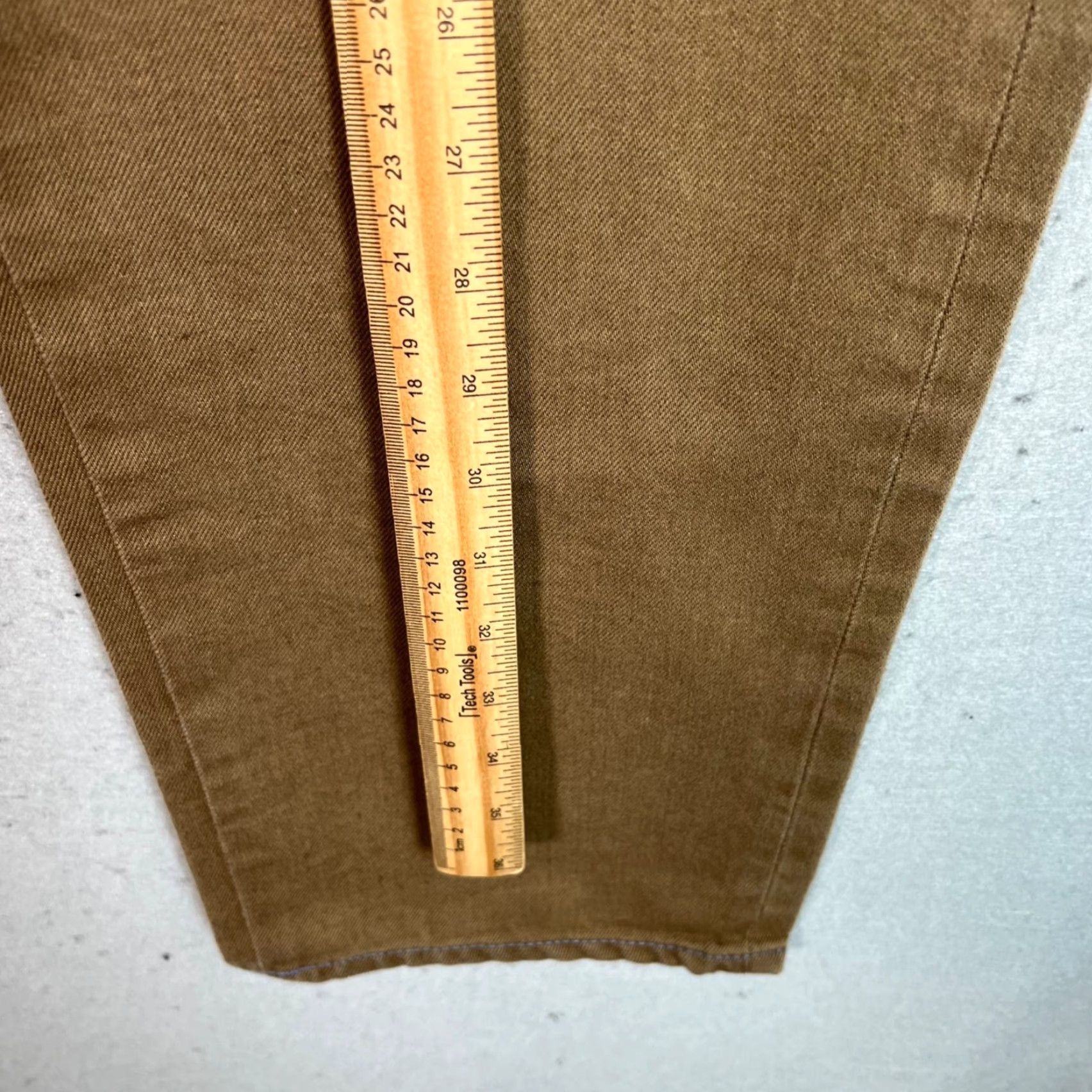 Levi's VINTAGE Levis Jeans Mens Size 34 Cotton Brown Unfinished Straight Leg Size US 34 / EU 50 - 4 Thumbnail