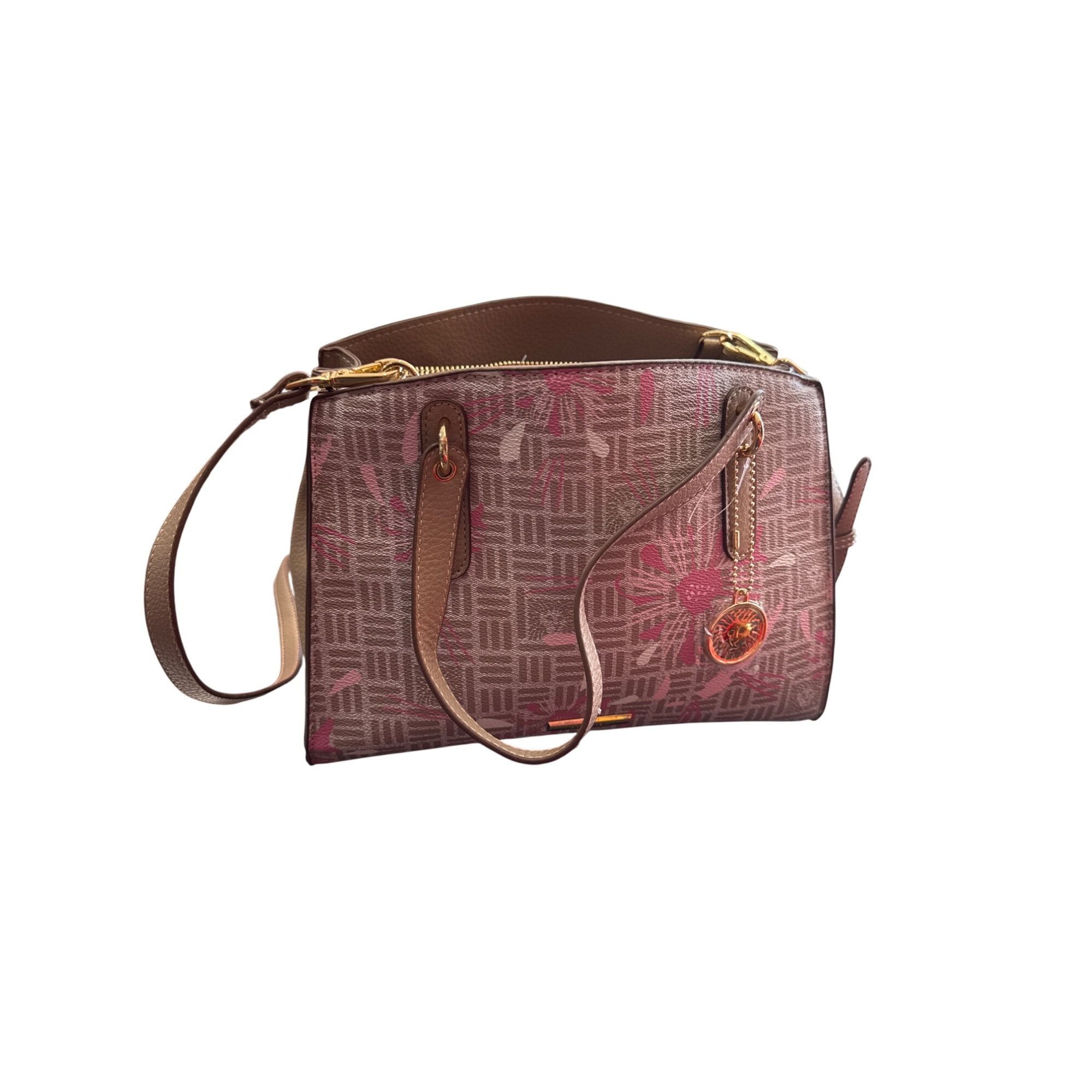 Anne Klein Anne Klein Womens Pink Tan Shoulder Handbag SKU CS7954/31055 Size ONE SIZE - 1 Thumbnail