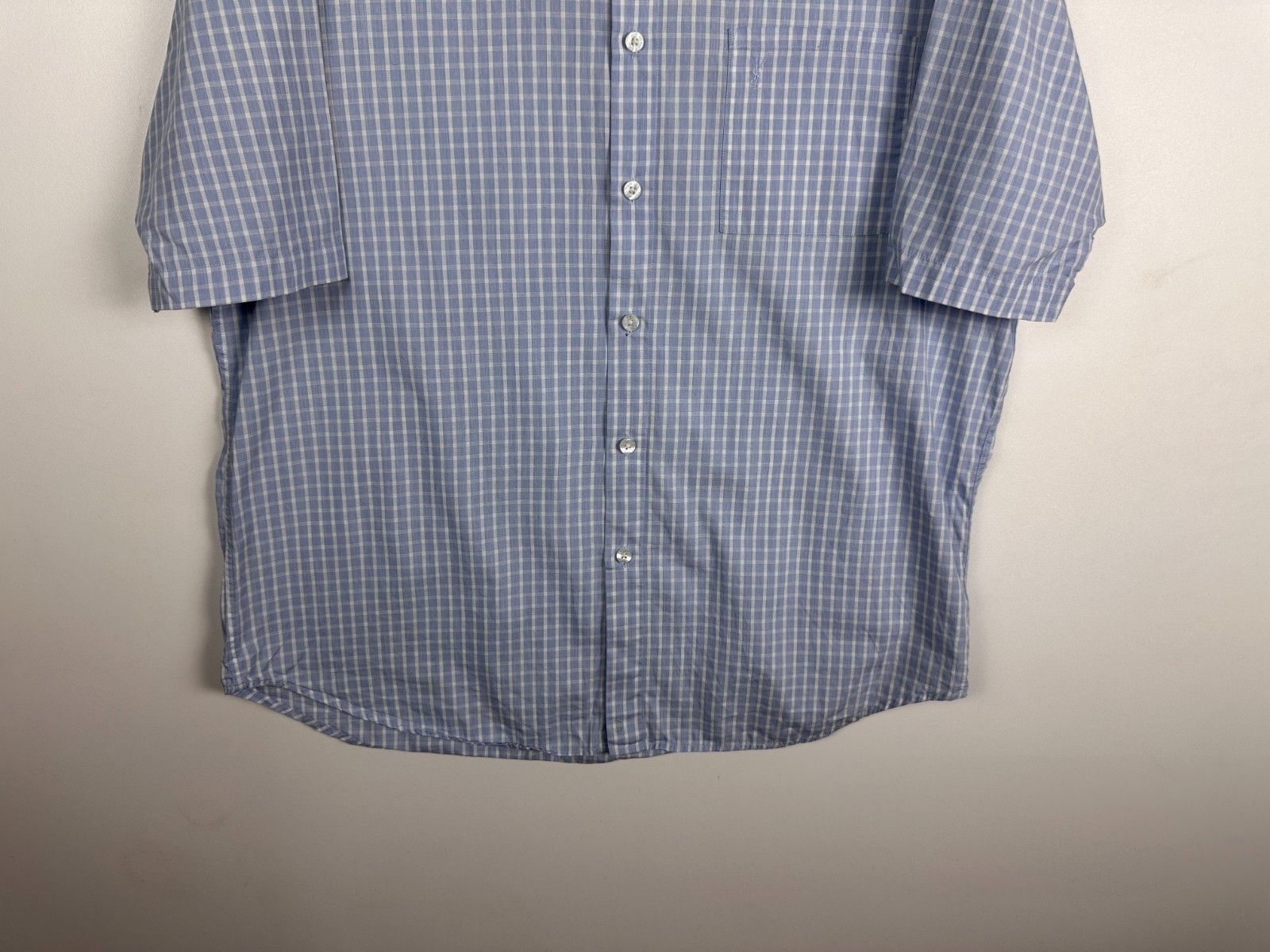 Yves Saint Laurent Yves Saint Laurent Shirt YSL Button Down Short Sleeve Size L Size US L / EU 52-54 / 3 - 4 Thumbnail