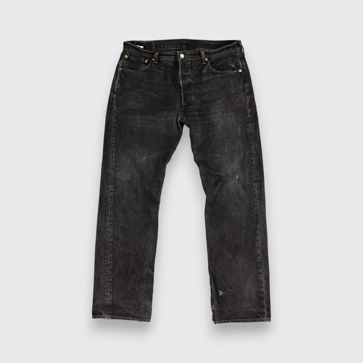 Levi's × Vintage Levis 501 Jeans Faded Black Denim -J347 Size US 36 / EU 52 - 1 Thumbnail