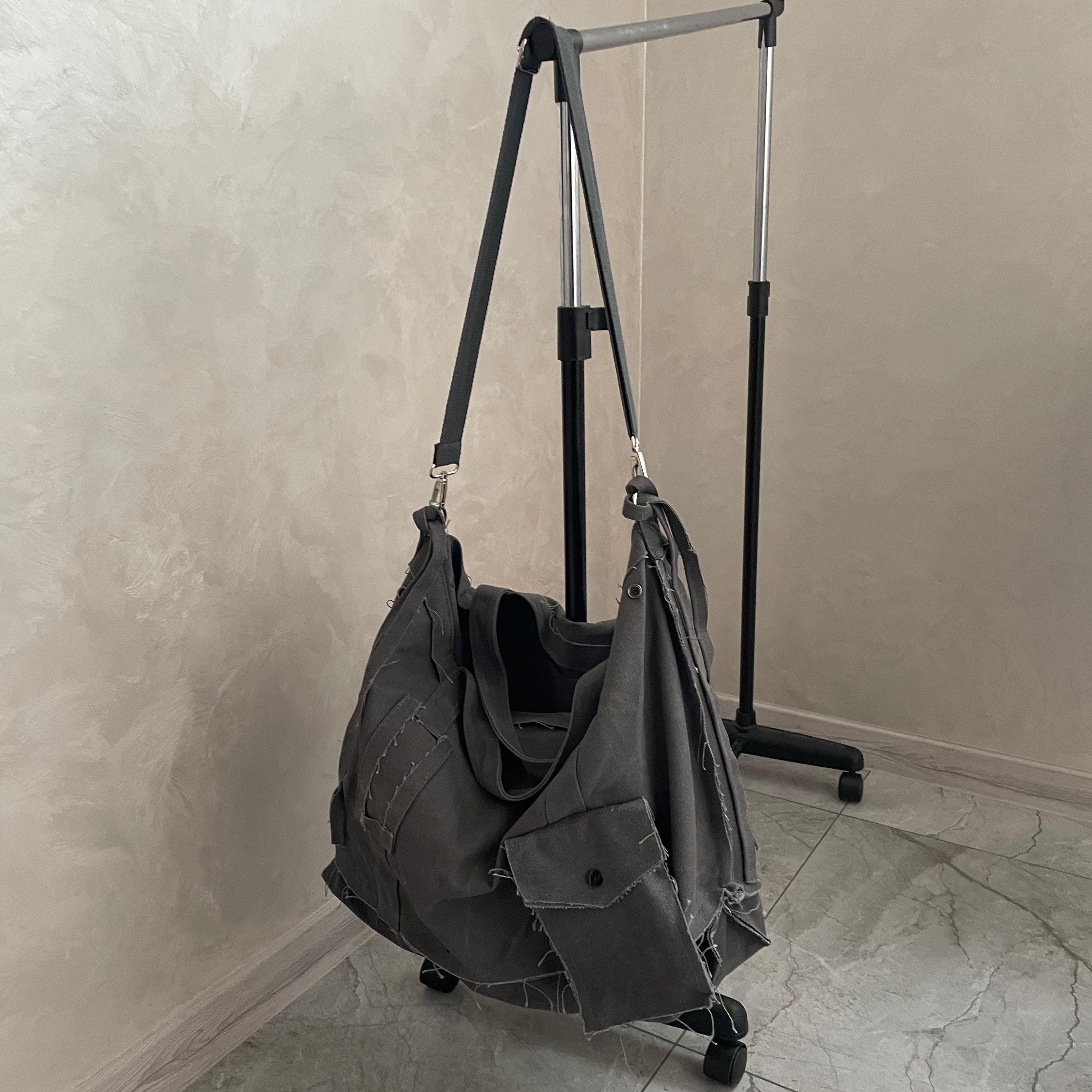Other Large Canvas Messenger Bag grunge opium distressed y2k Size ONE SIZE - 5 Thumbnail