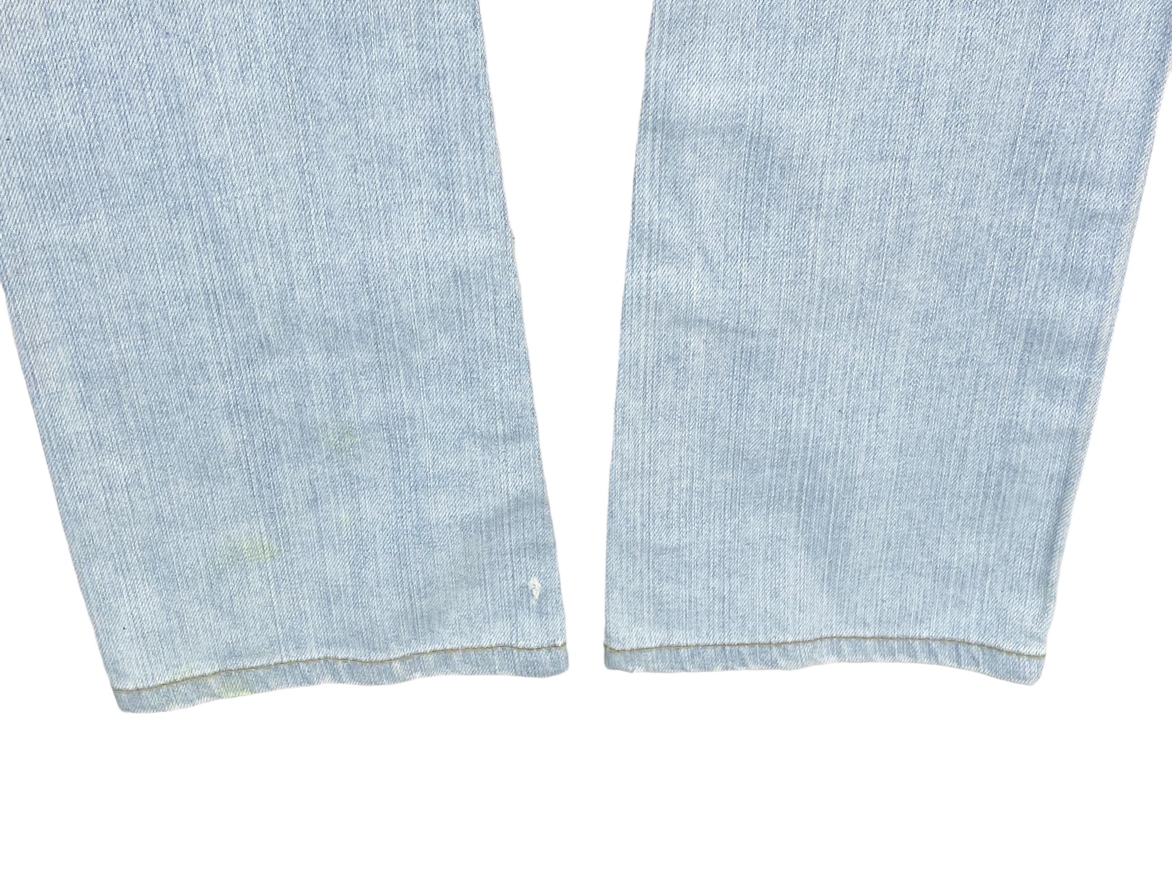 Japanese Brand Lolita Light Wash Denim Flare Jeans Japanese Embellish Jeans Size 25" / US 0 / IT 36 - 11 Thumbnail