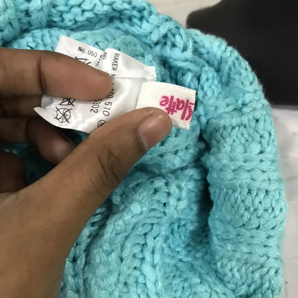 Japanese Brand × Vintage Pink Latte Knit Beanie Hat Size ONE SIZE - 8 Thumbnail
