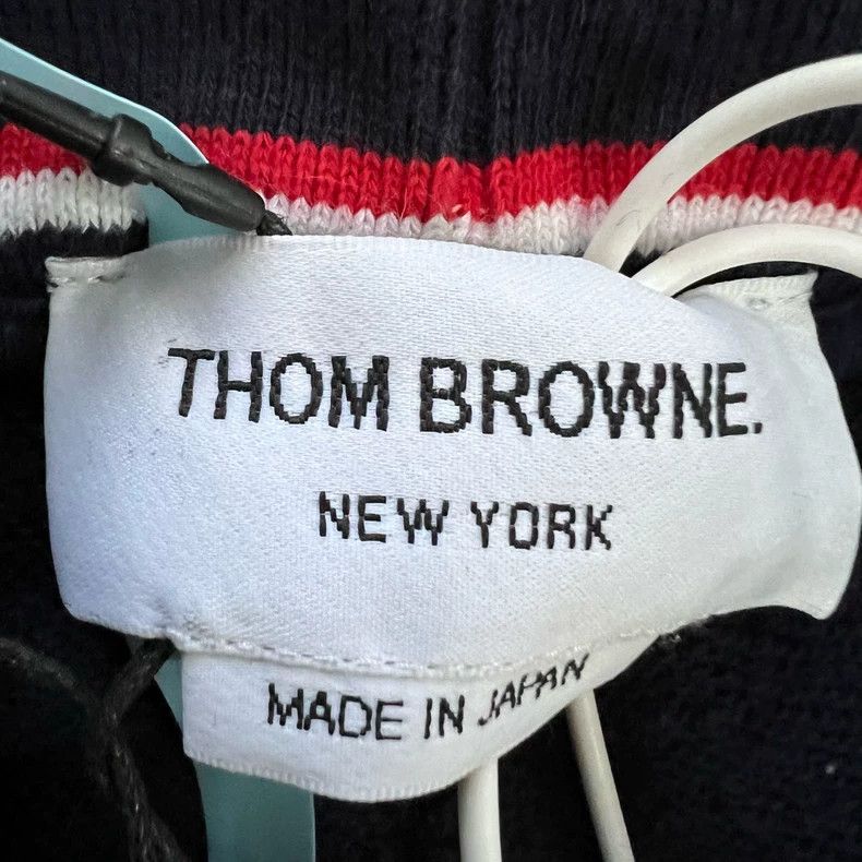 Thom Browne Thom browne Size 1 Dark blue four-striped drawstring sweat Size US 29 - 4 Thumbnail
