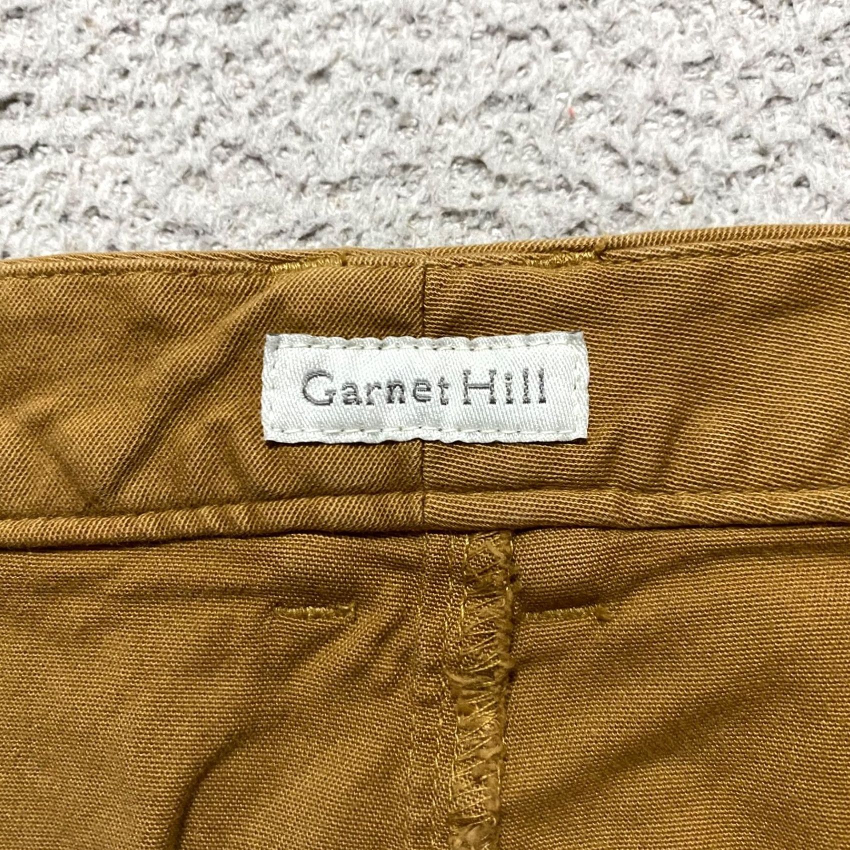 Vintage Garnet Hill Pants Beige Straight Chino High Rise Casual 14 Womens Regular Inseam 27 (No N/A) Size 24" / US 00 / IT 34 - 3 Thumbnail
