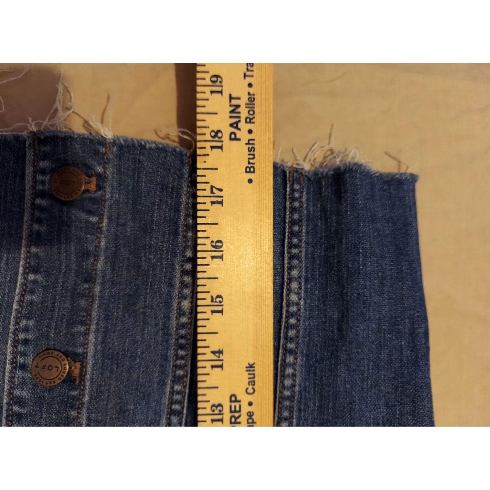 Ann Taylor VINTAGE Ladies Ann Taylor Loft Denim Jacket S Small Blue Jean Womens Jacket Regular Cotton Denim Modern Classic Spring Fall Winter Size 28" / US 6 / IT 42 - 5 Thumbnail