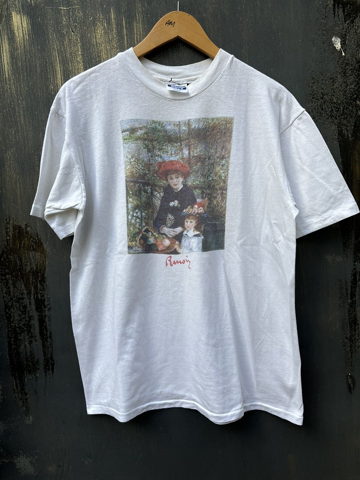 Vintage RARE! Vintage 90s Art Renoir Phototee Museum Of Art Size US L / EU 52-54 / 3 - 2 Thumbnail