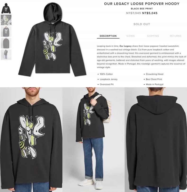 Our Legacy Our Legacy size46 Hat and hoodie Size US S / EU 44-46 / 1 - 4 Thumbnail