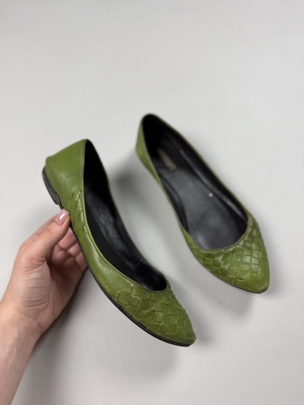 Bottega Veneta Bottega Veneta Intrecciato Knitted Leather Ballets Flats Size US 8 / IT 38 - 6 Thumbnail