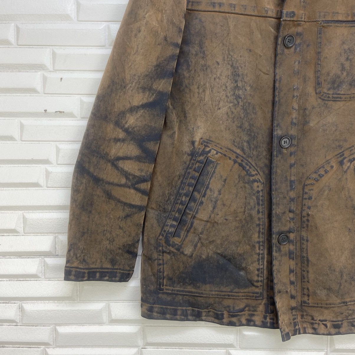 Vintage Baffy Hard Wear Soft Denim Polyurethane Chore Worker Jacket Size US M / EU 48-50 / 2 - 3 Thumbnail