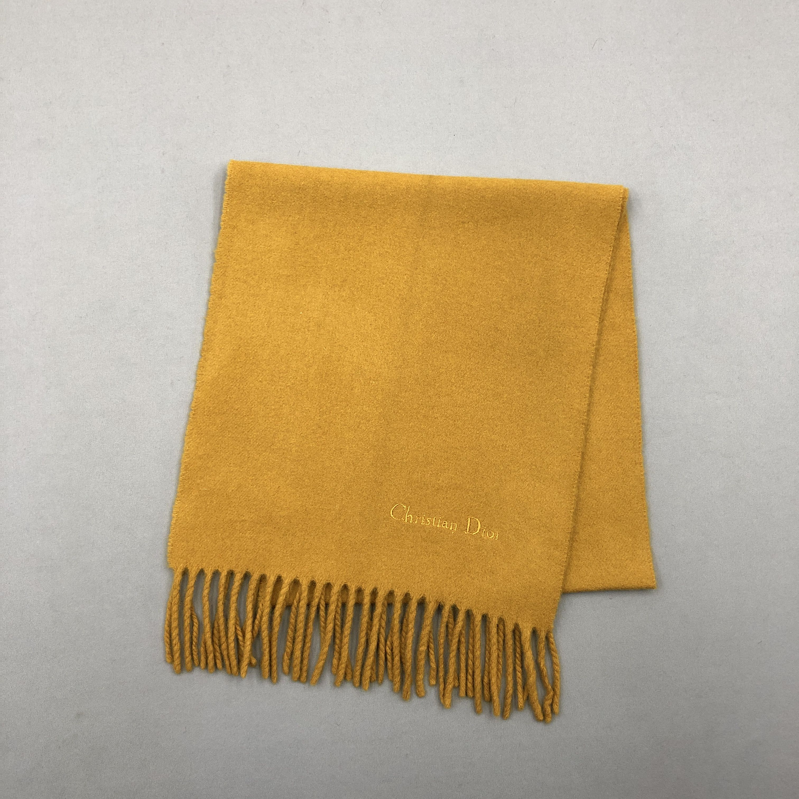 Christian Dior Monsieur Vintage Christian Dior Scarf Muffler Wool Cashmere Scarves Size ONE SIZE - 3 Thumbnail
