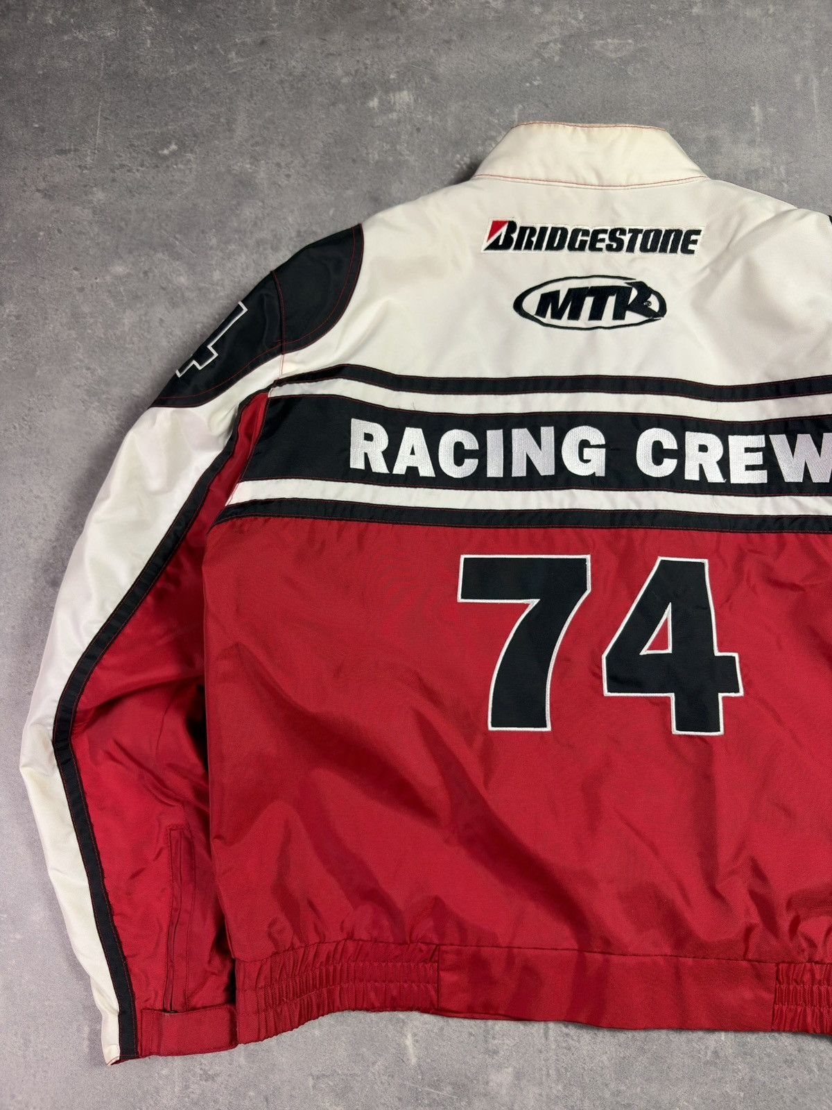 NASCAR Vintage Speed Freak #74 Fast Lane Nascar Racing Moto Jacket Size US XL / EU 56 / 4 - 18 Thumbnail