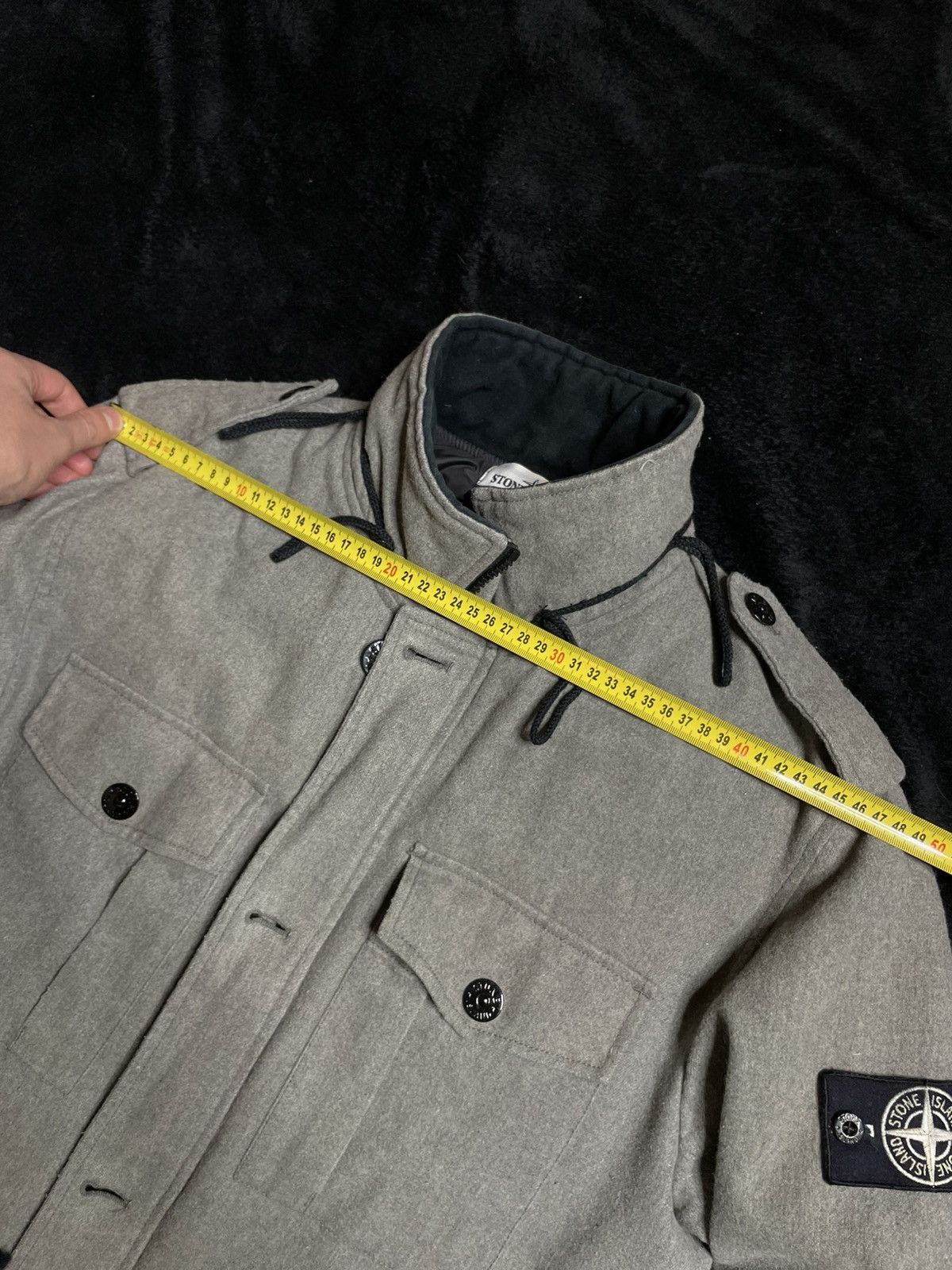 Stone Island Stone Island Ice Jacket Wool Blend Grey 2014 Size L Size US L / EU 52-54 / 3 - 14 Thumbnail