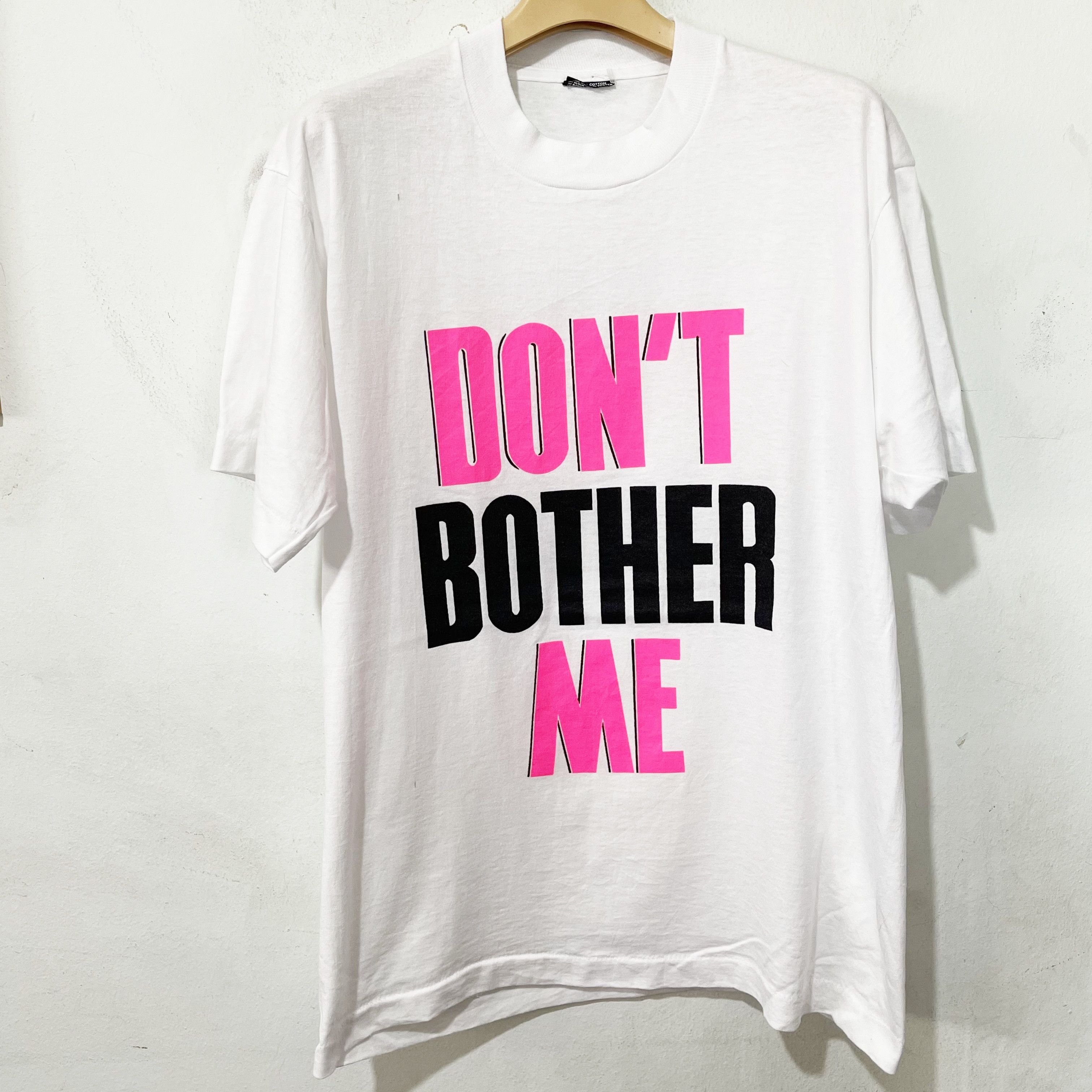 Vintage Vintage 90s “Don’t Bother Me” Graphic T-Shirt Size US L / EU 52-54 / 3 - 1 Thumbnail
