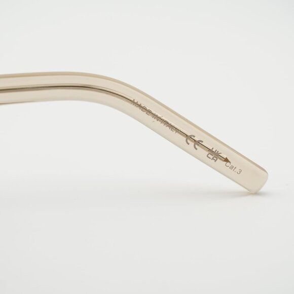 Saint Laurent SL557 SHADE 004 Sunglasses Transparent Nude is  display picture 3