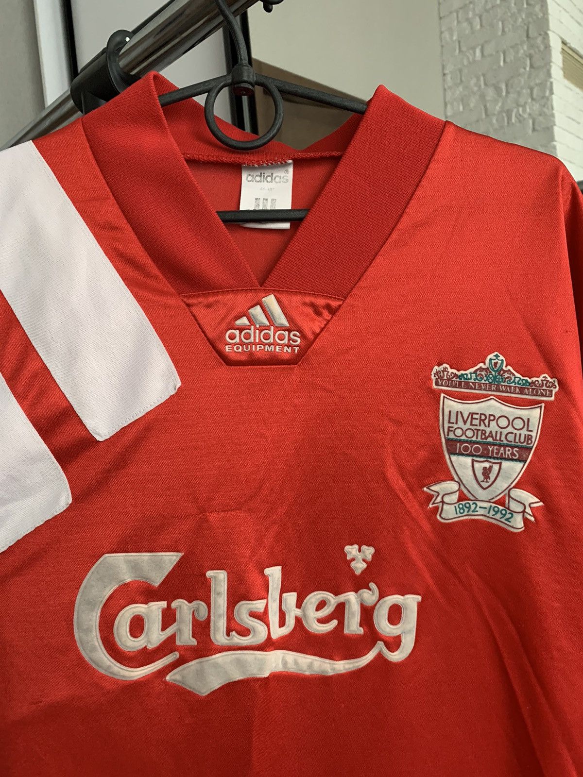 1992/1993 Liverpool Adidas Equipment Soccer Jersey Vintage
