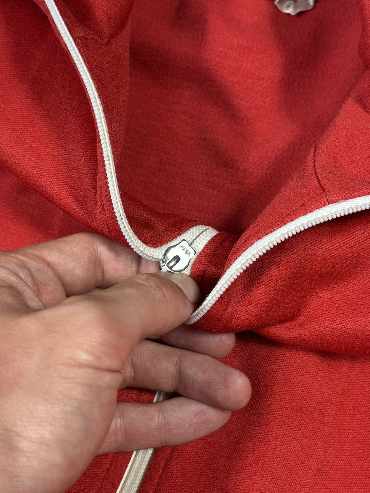 Adidas Adidas Vintage Made In Korea Track Jacket 80’s Red Size 6 Size US M / EU 48-50 / 2 - 8 Thumbnail