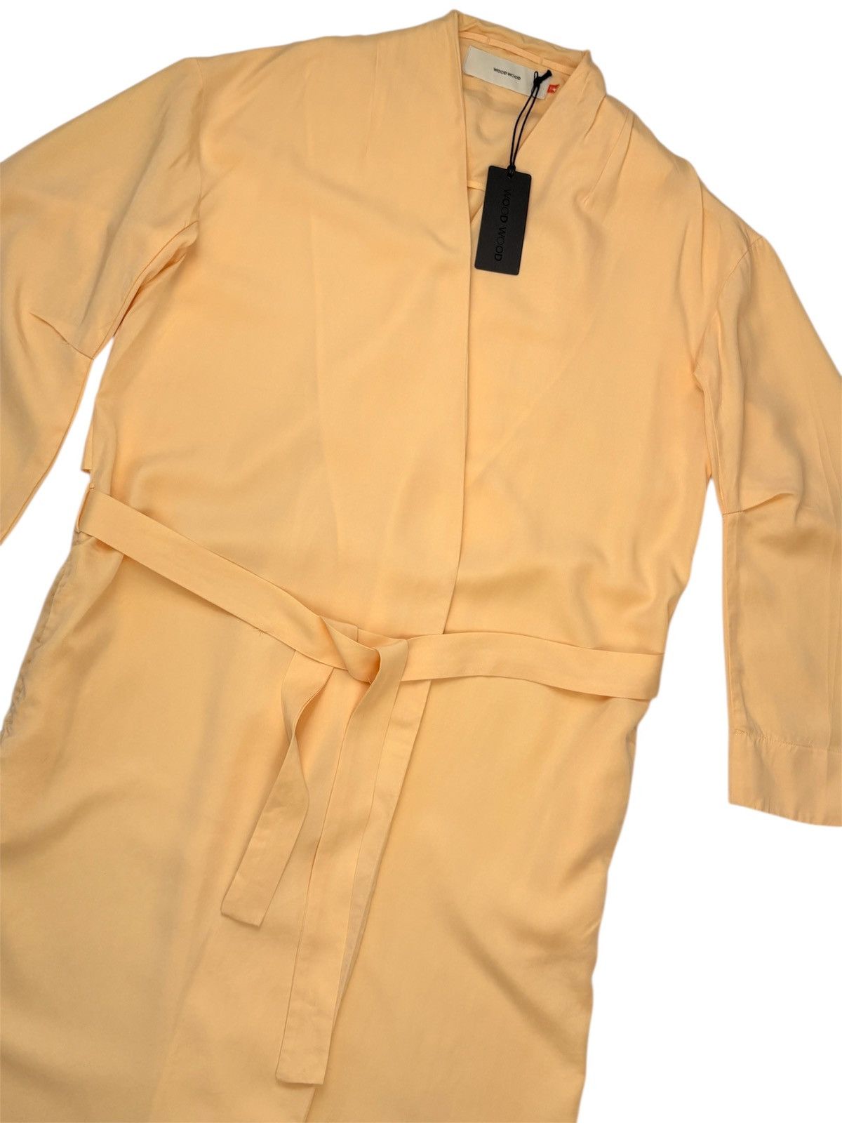 Designer × Wood Wood WOOD WOOD SILK TWILL INDIAN HILL JACKET YELLOW BELTED XS Size XS / US 0-2 / IT 36-38 - 3 Thumbnail