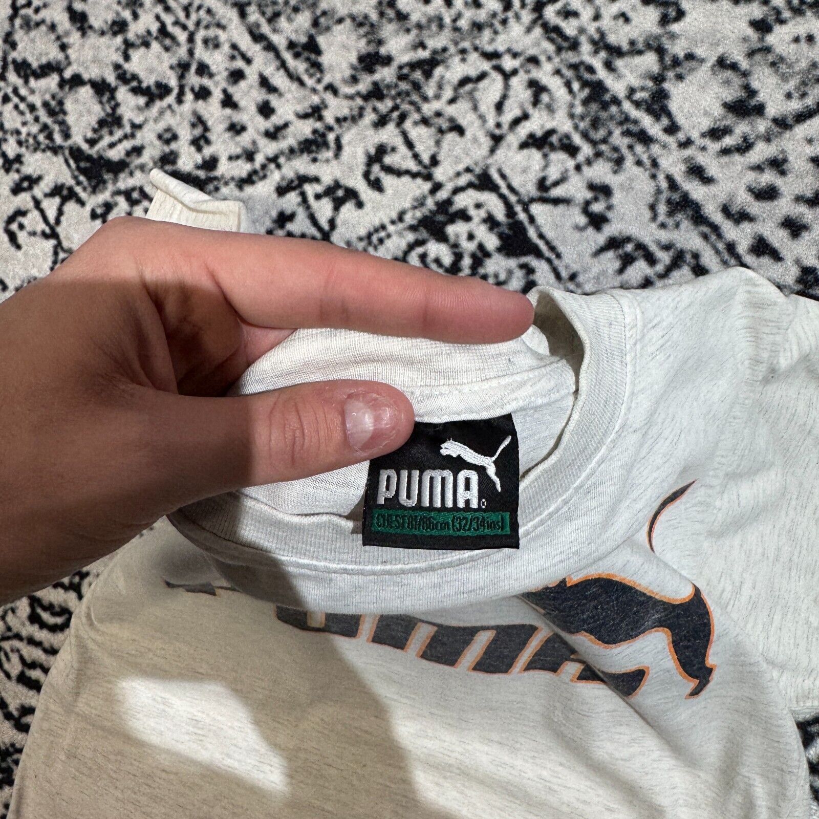 Puma × Vintage Vintage Puma Gray Cotton T-Shirt Size S Y2K 90s Sport Size US S / EU 44-46 / 1 - 7 Thumbnail