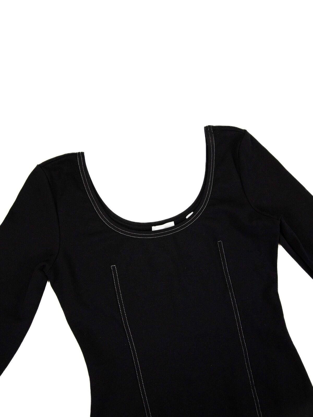 Burberry NEW Burberry Womens Black Dress with White Stitching 6 Black Size XS / US 0-2 / IT 36-38 - 1 Thumbnail