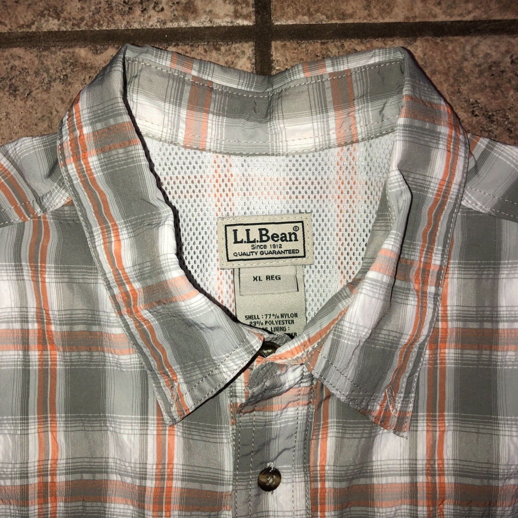 Vintage L.L. Bean Shirt Plaid Fishing Vented XL Mens Size US XL / EU 56 / 4 - 2 Thumbnail