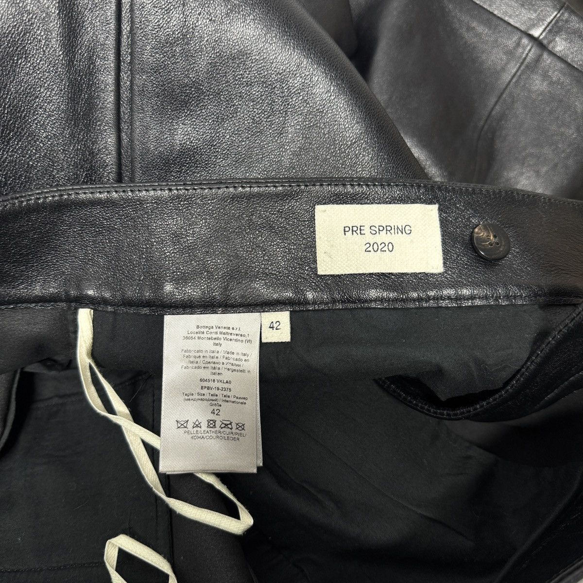 Bottega Veneta Bottega Veneta Pre Spring 2020 Leather Buckle Trouser Pants Size US 34 / EU 50 - 15 Thumbnail