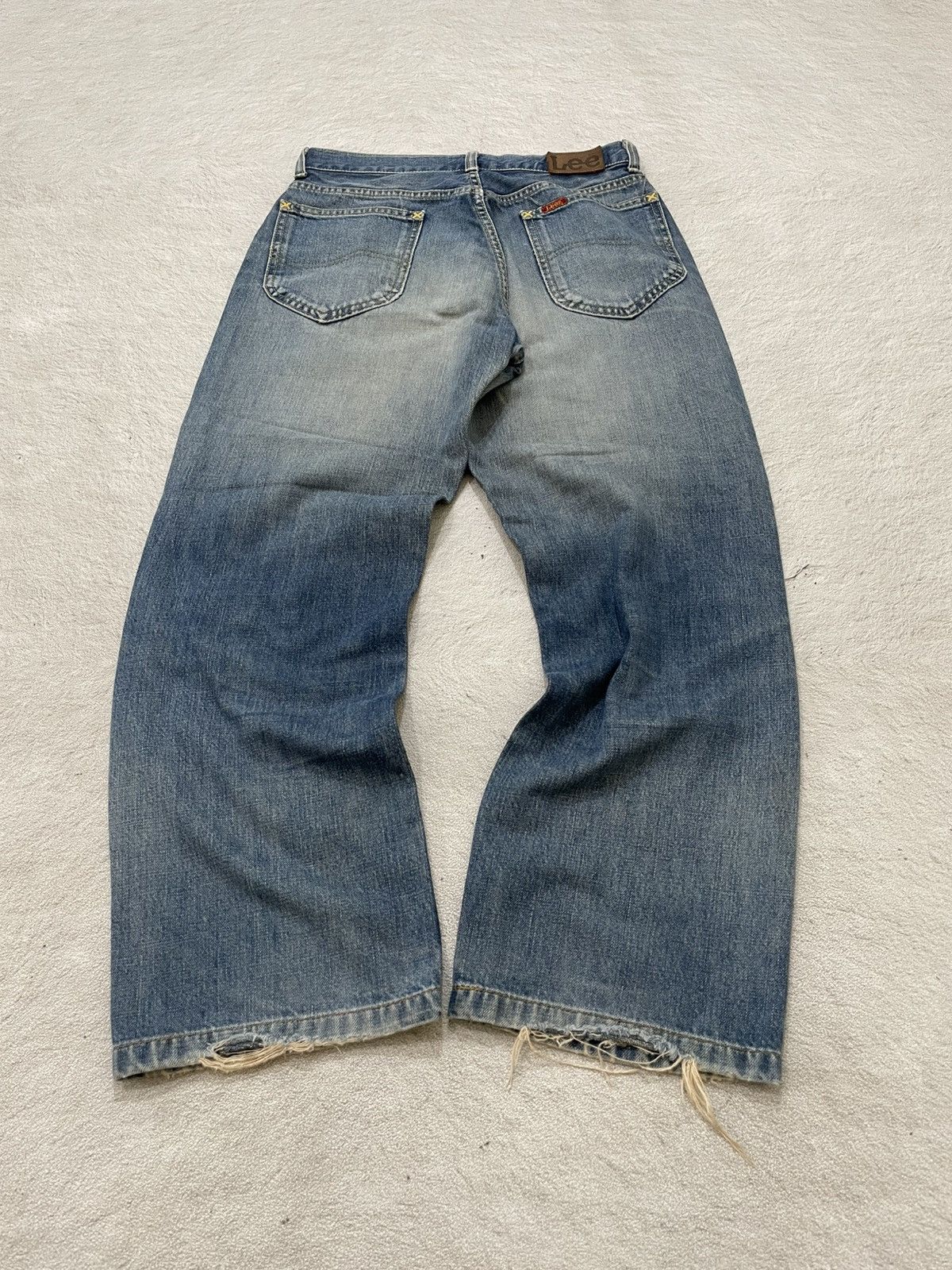 Japanese Brand 2000s Lee Rare Cargo Denim Dirty Washed Distressed if6was9 Size US 28 / EU 44 - 8 Thumbnail