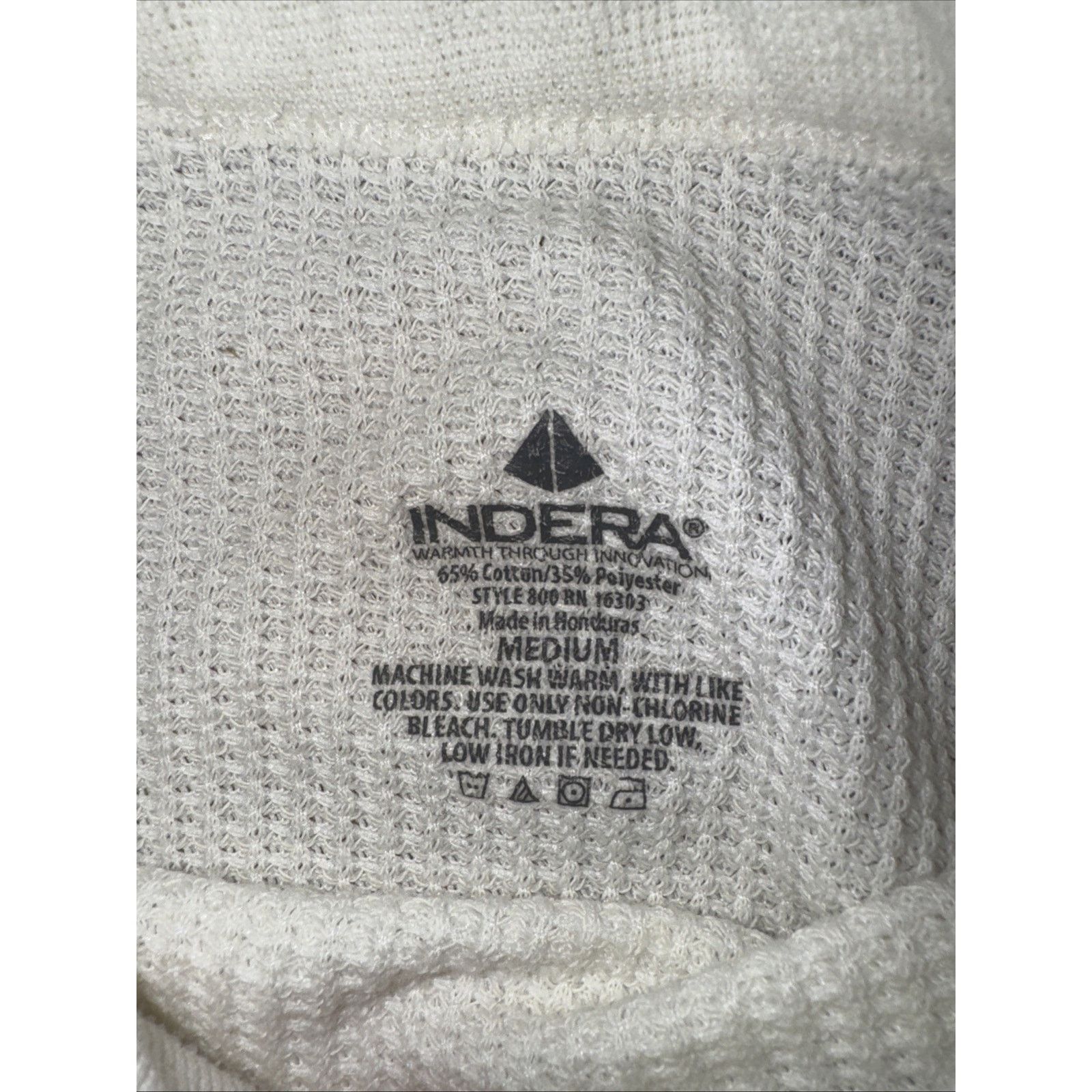 Vintage Vintage Indera Long Sleeve Thermal Shirt White M 14x25 Size US M / EU 48-50 / 2 - 3 Thumbnail