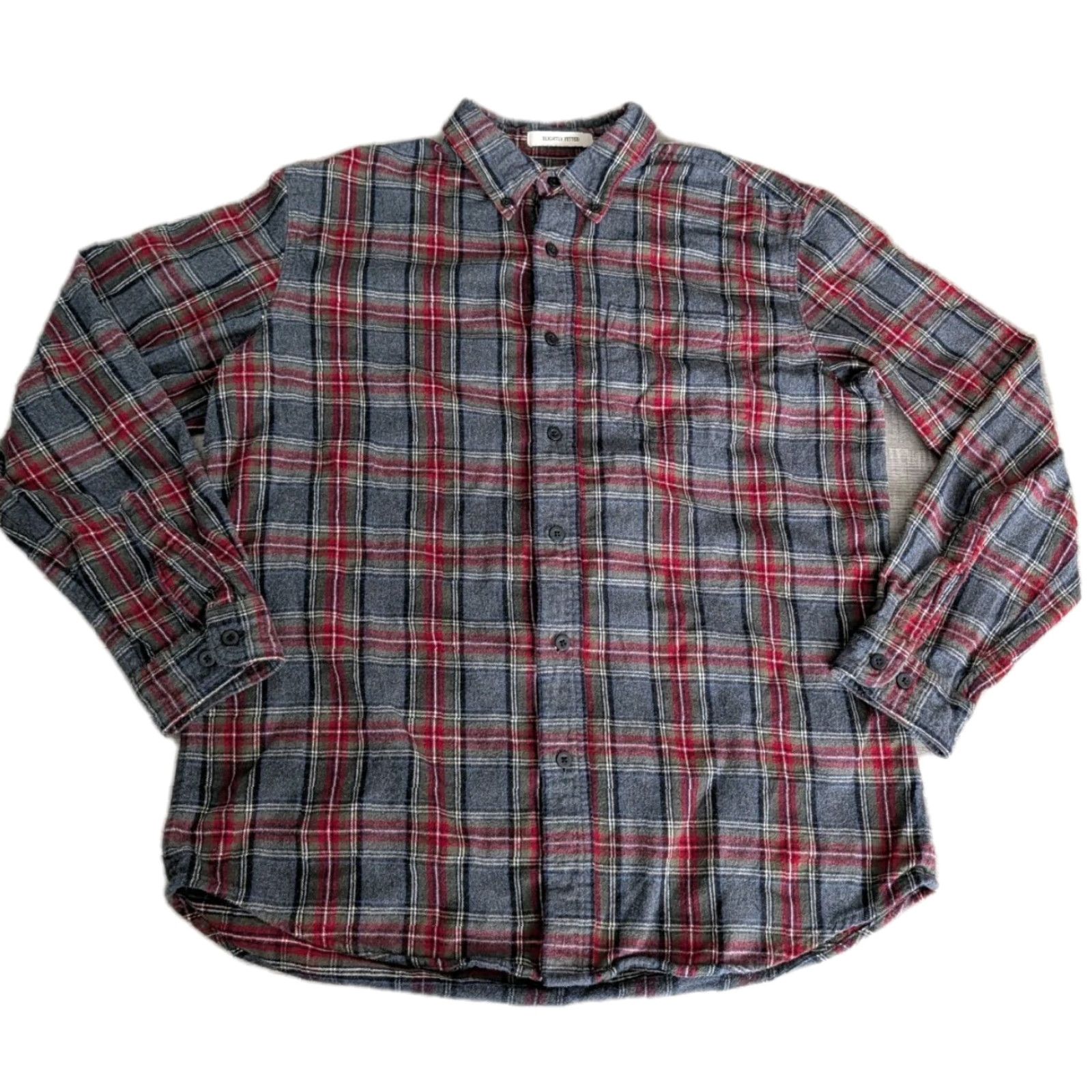 Vintage LL Bean Button-Up Shirt Men Large L Flannel Plaid Soft Long Sleeve Casual Workwear Size US L / EU 52-54 / 3 - 2 Thumbnail