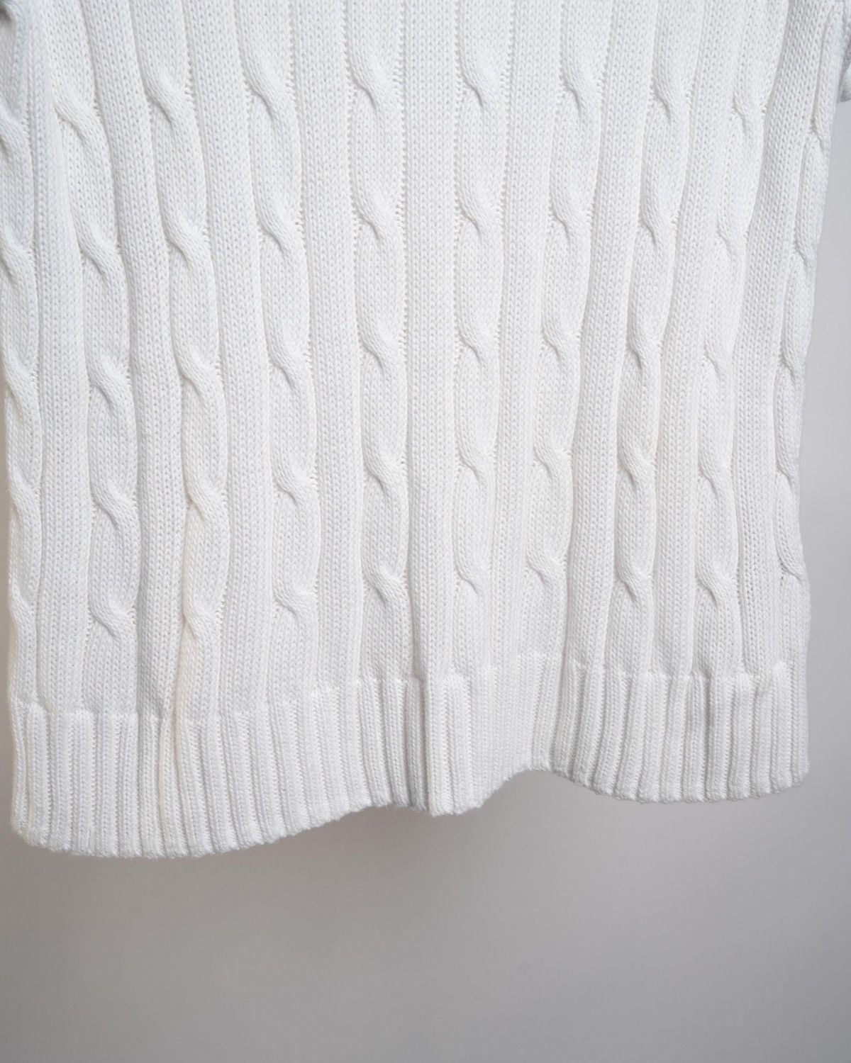 Polo Ralph Lauren Polo Ralph Lauren Cable Knit Short Sleeve Sweater Size US L / EU 52-54 / 3 - 3 Thumbnail