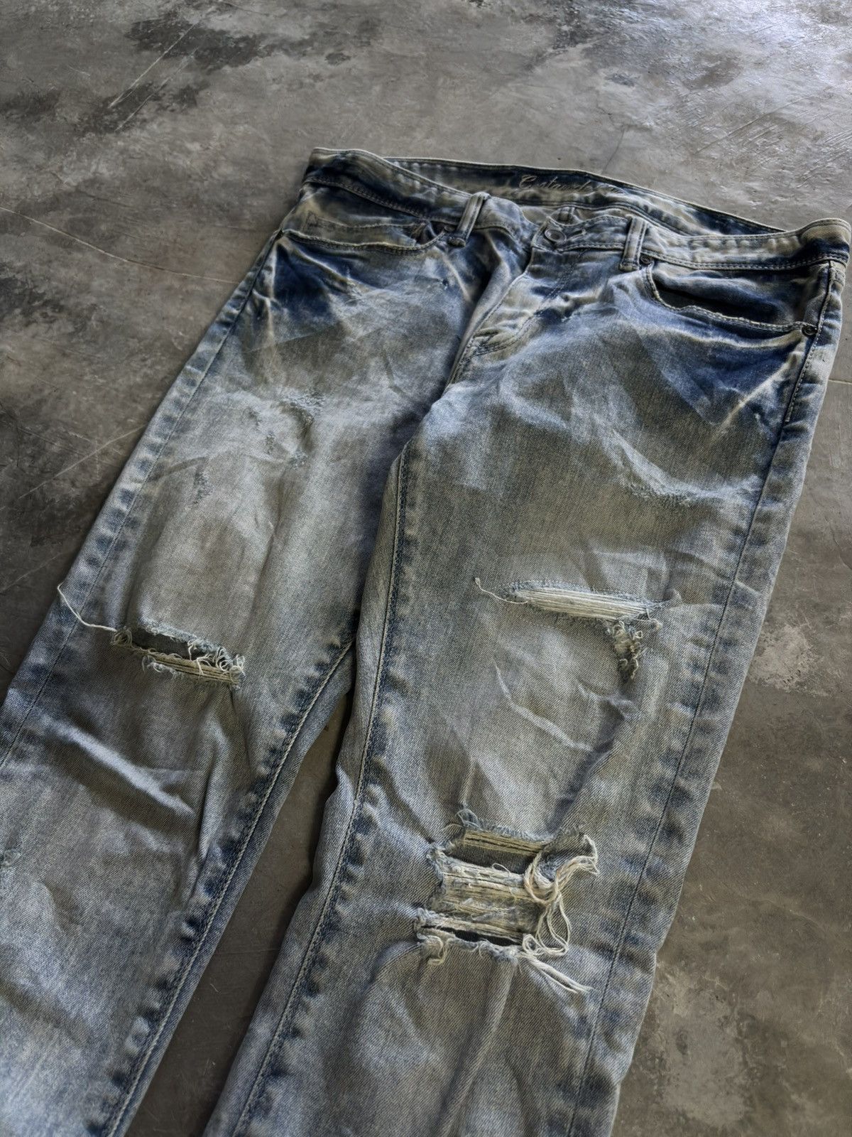GOSTAR DE FUGA GOSTAR DE FUGA skinny slim distressed japanese jeans punk Size US 33 - 13 Thumbnail